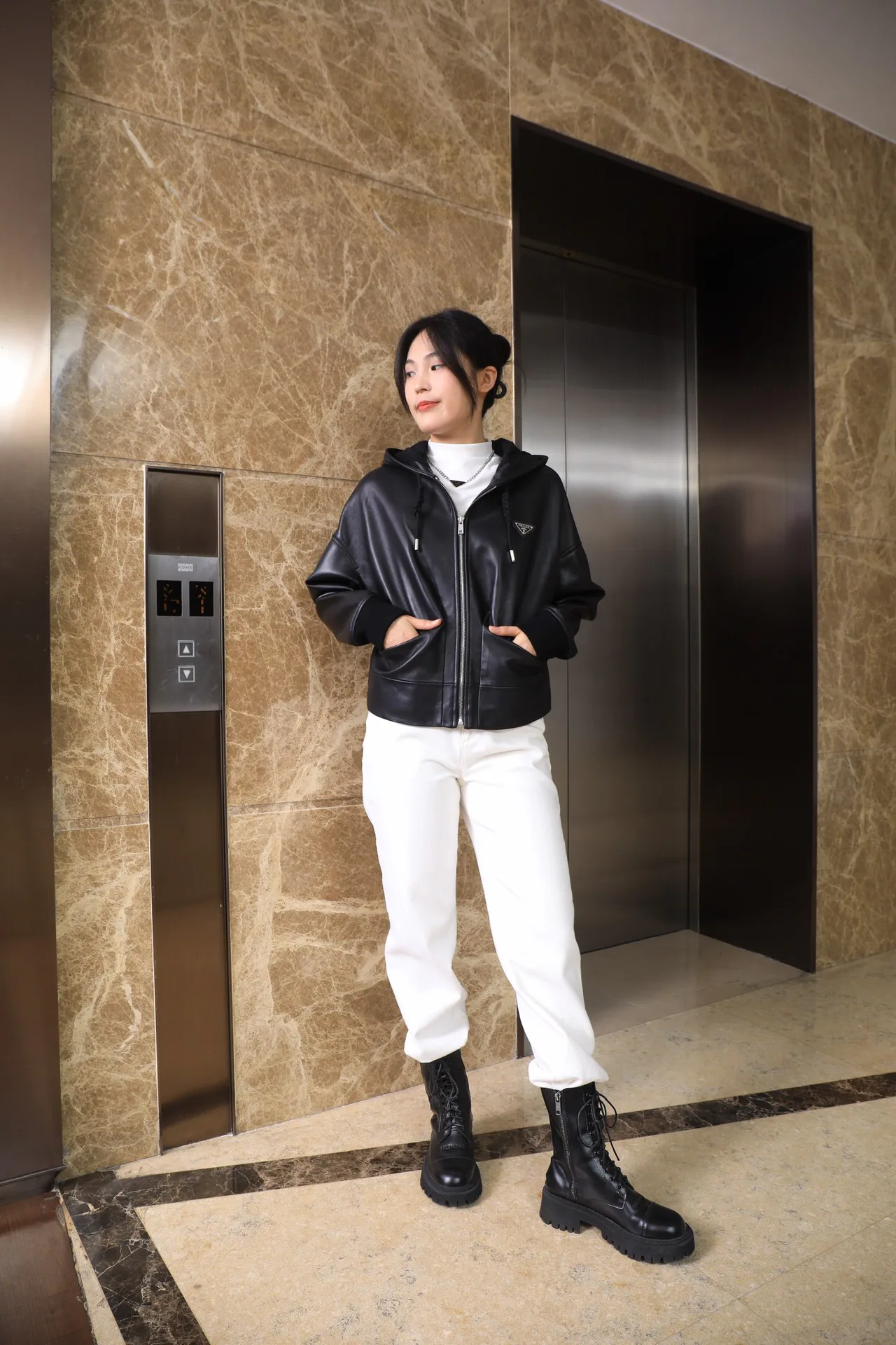 Women's Leather Jackets And Sheepskin Coats PRADA 17936261