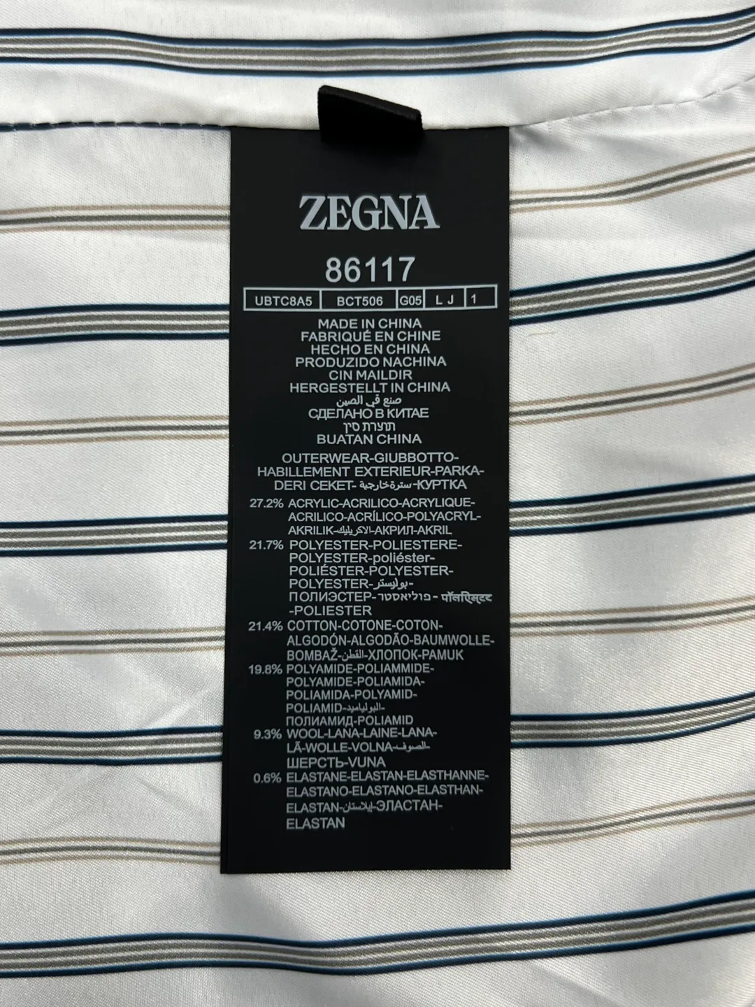 Men's Jackets And Down Jackets ZEGNA 18260792