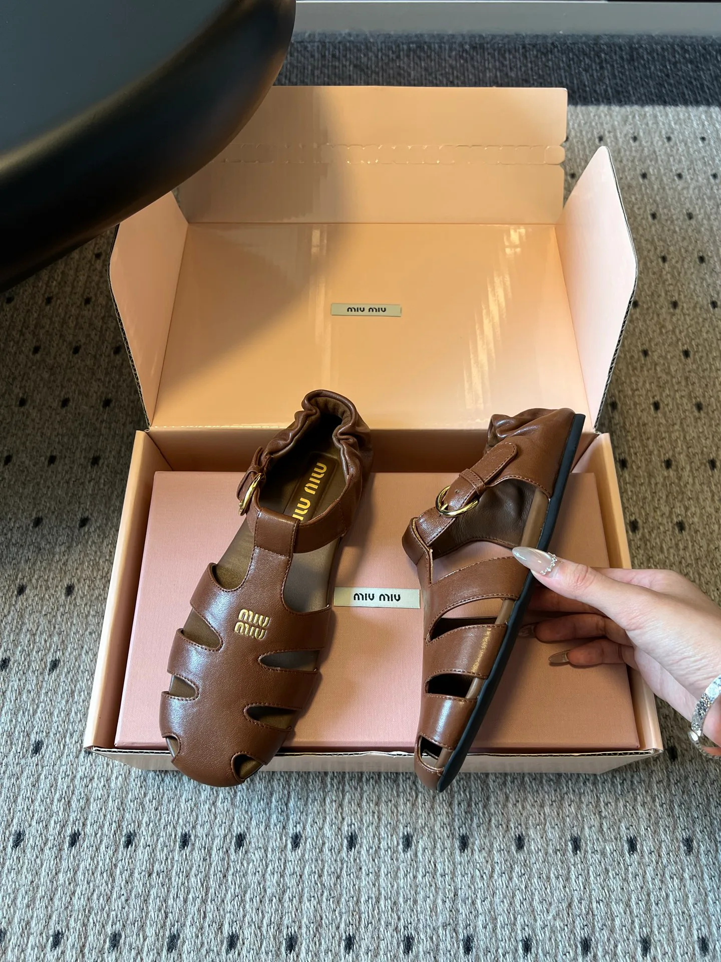 Women's Open-Toe Sandals MIU MIU 18080471