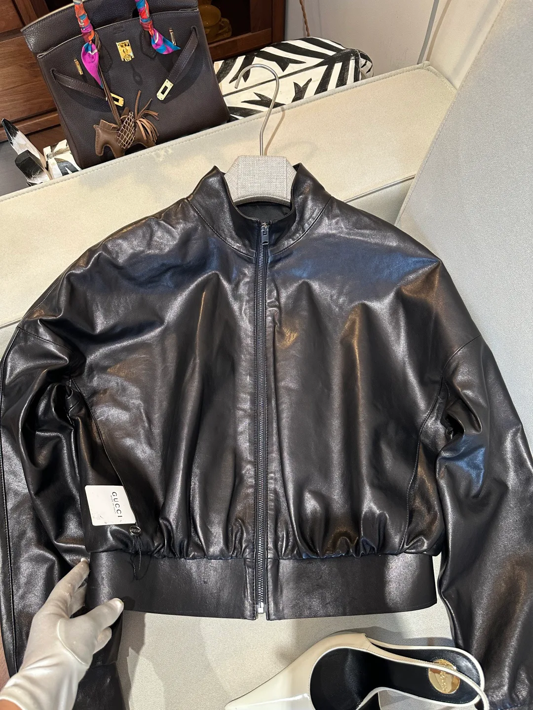 Women's Leather Jackets And Sheepskin Coats GUCCI 17088787