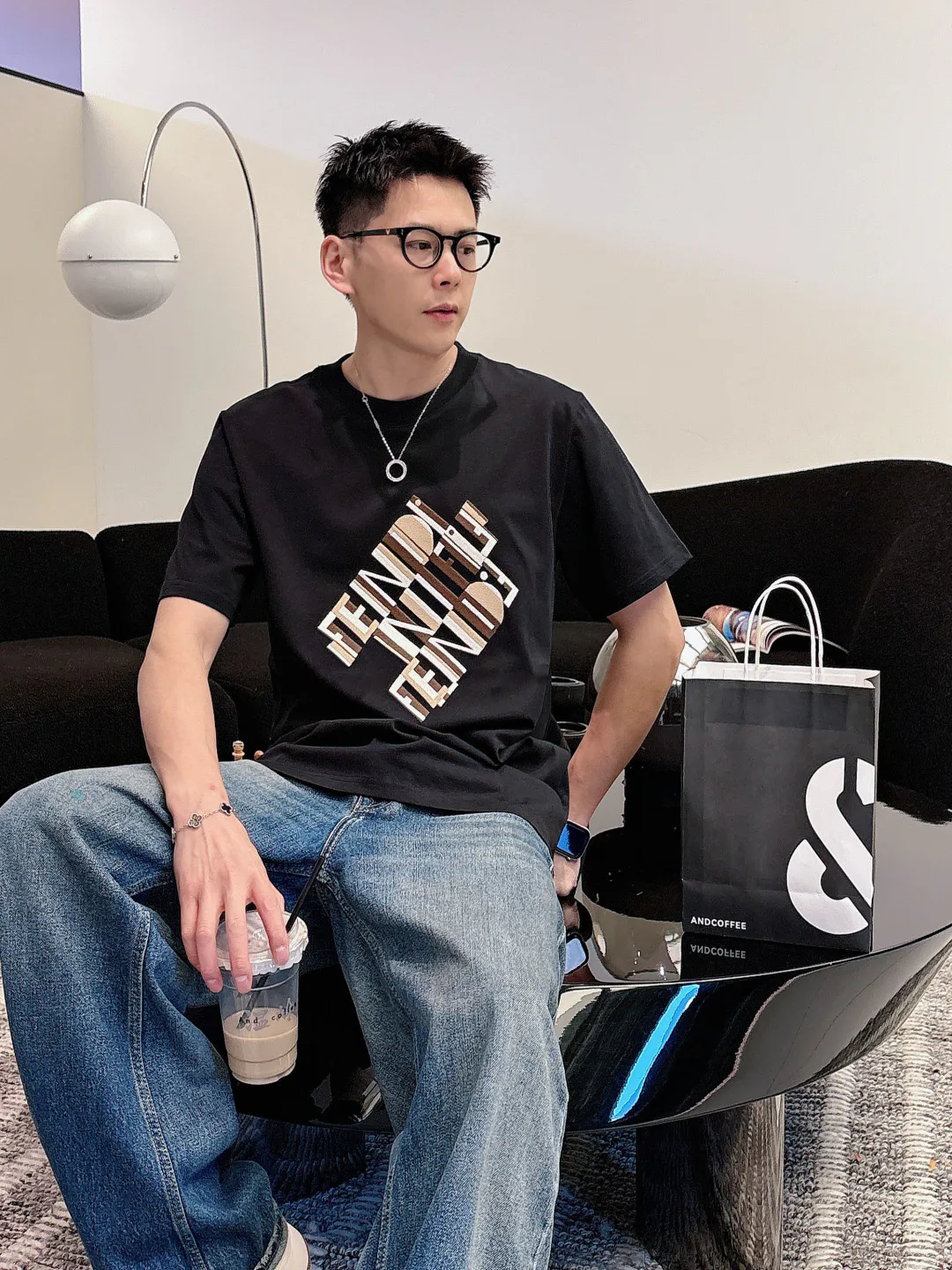 Men's T-Shirts FENDI 17348999