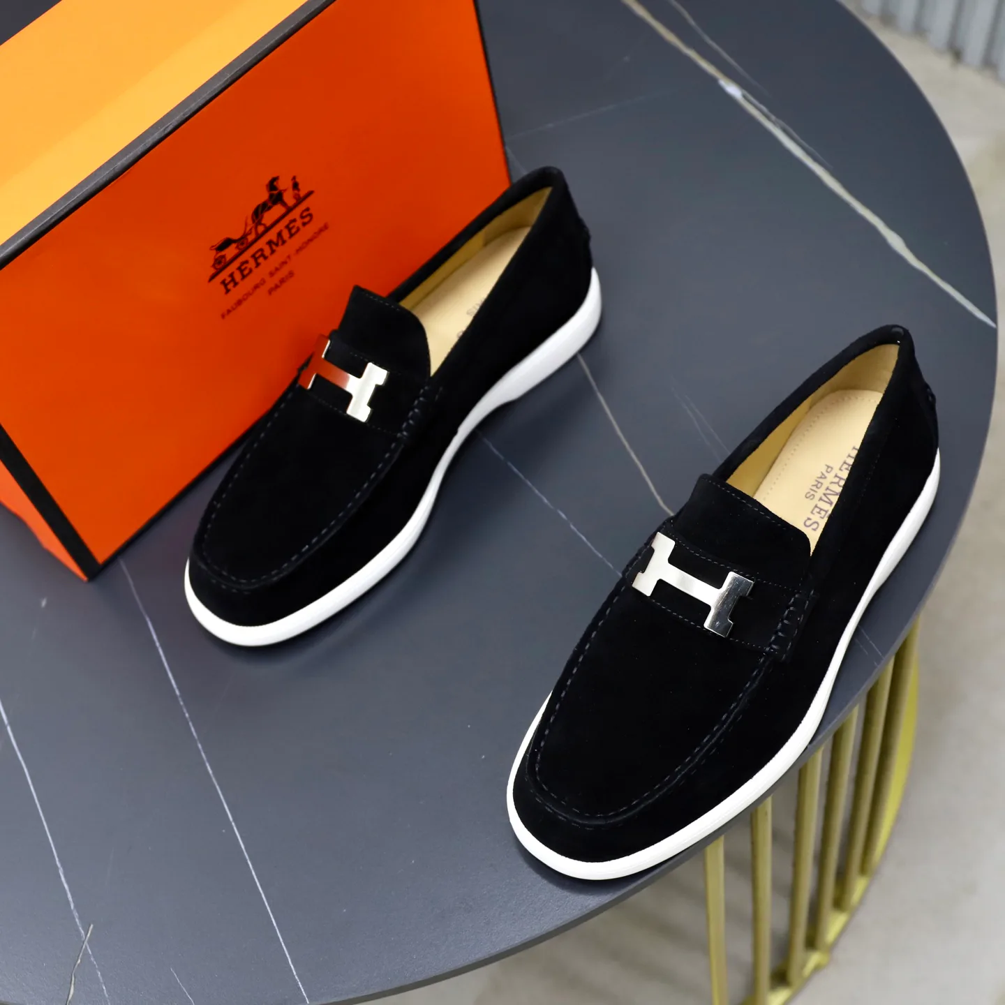 Men's Loafers And Dress Shoes HERMES 17911022