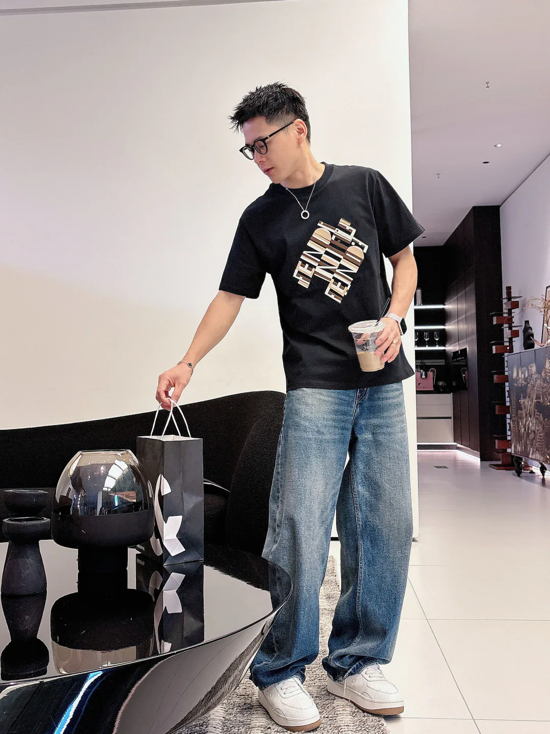 Men's T-Shirts FENDI 17348999