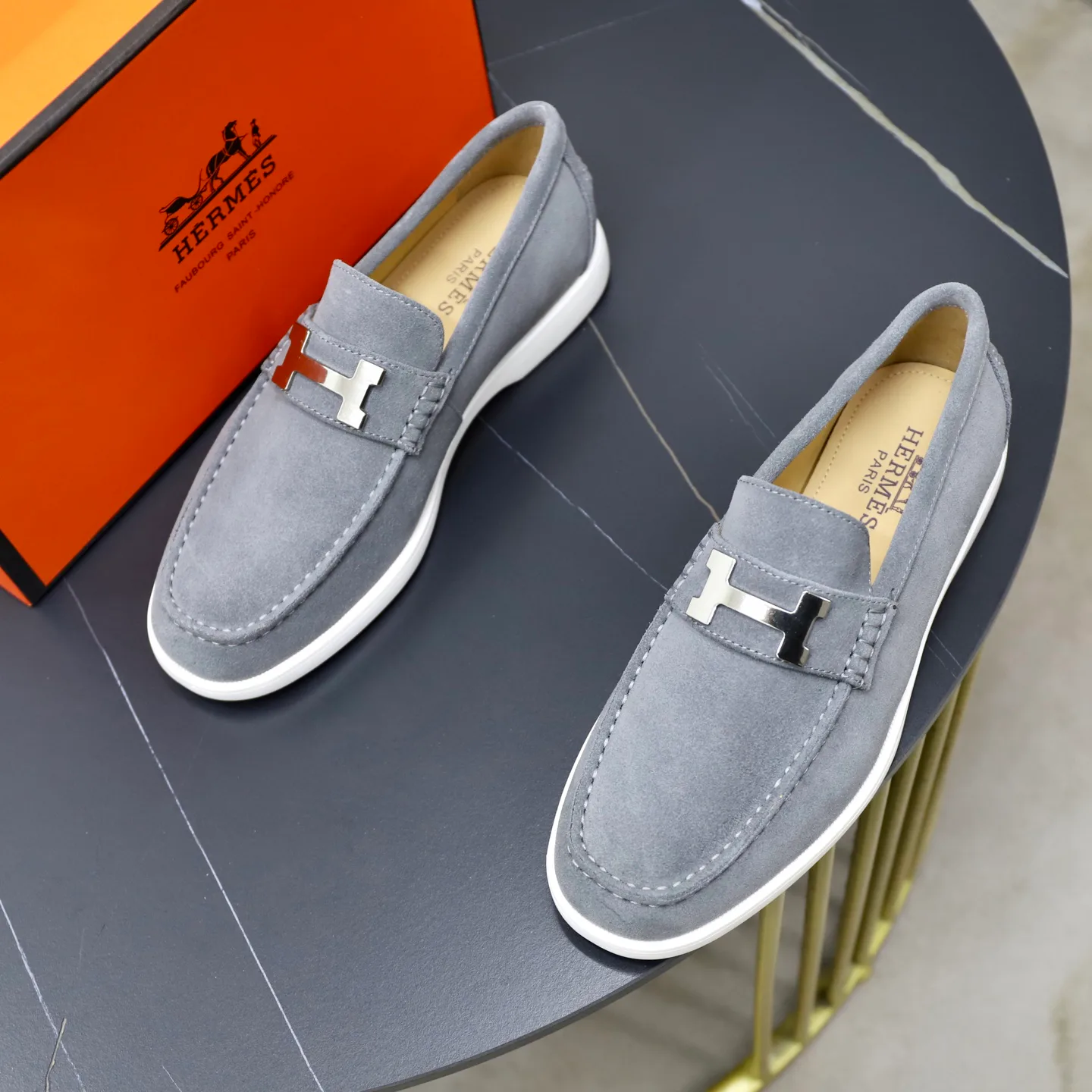 Men's Loafers And Dress Shoes HERMES 18103090
