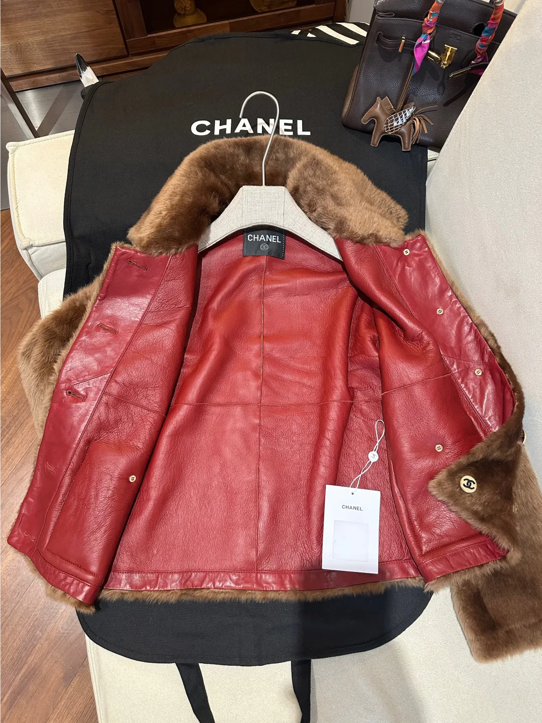 Women's Leather Jackets And Sheepskin Coats CHANEL 18040597