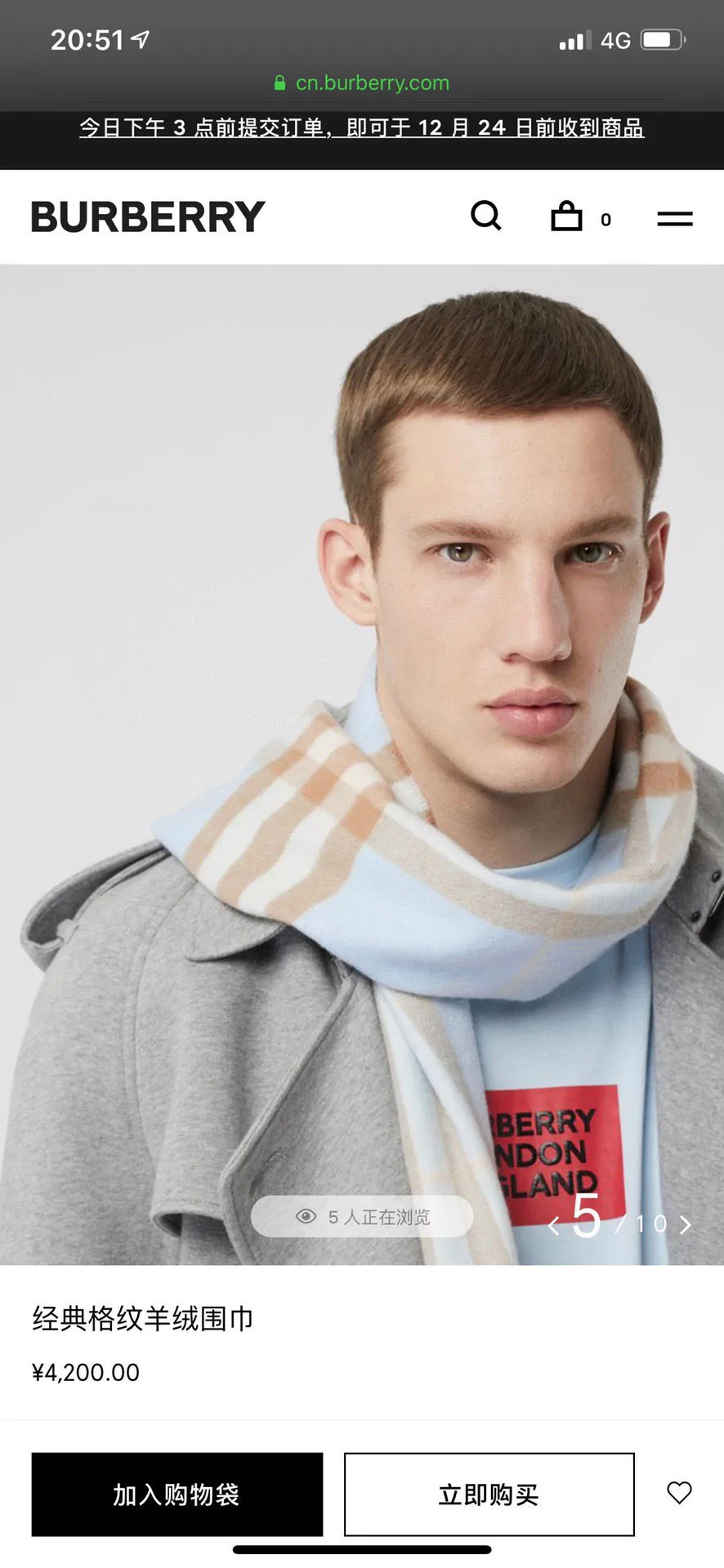 Scarves BURBERRY 18507480