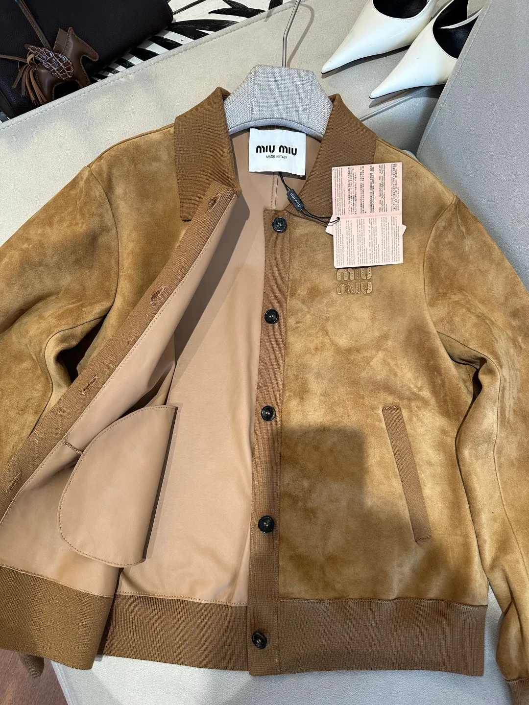 Women's Leather Jackets And Sheepskin Coats MIU MIU 17399771