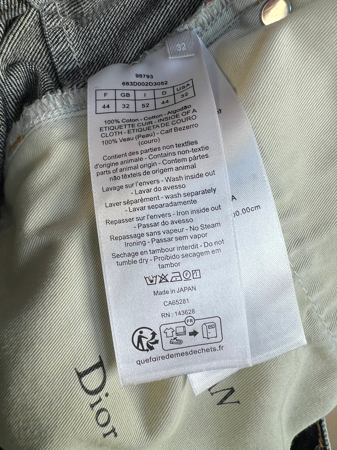 Men's Jeans CHRISTIAN DIOR 18179322