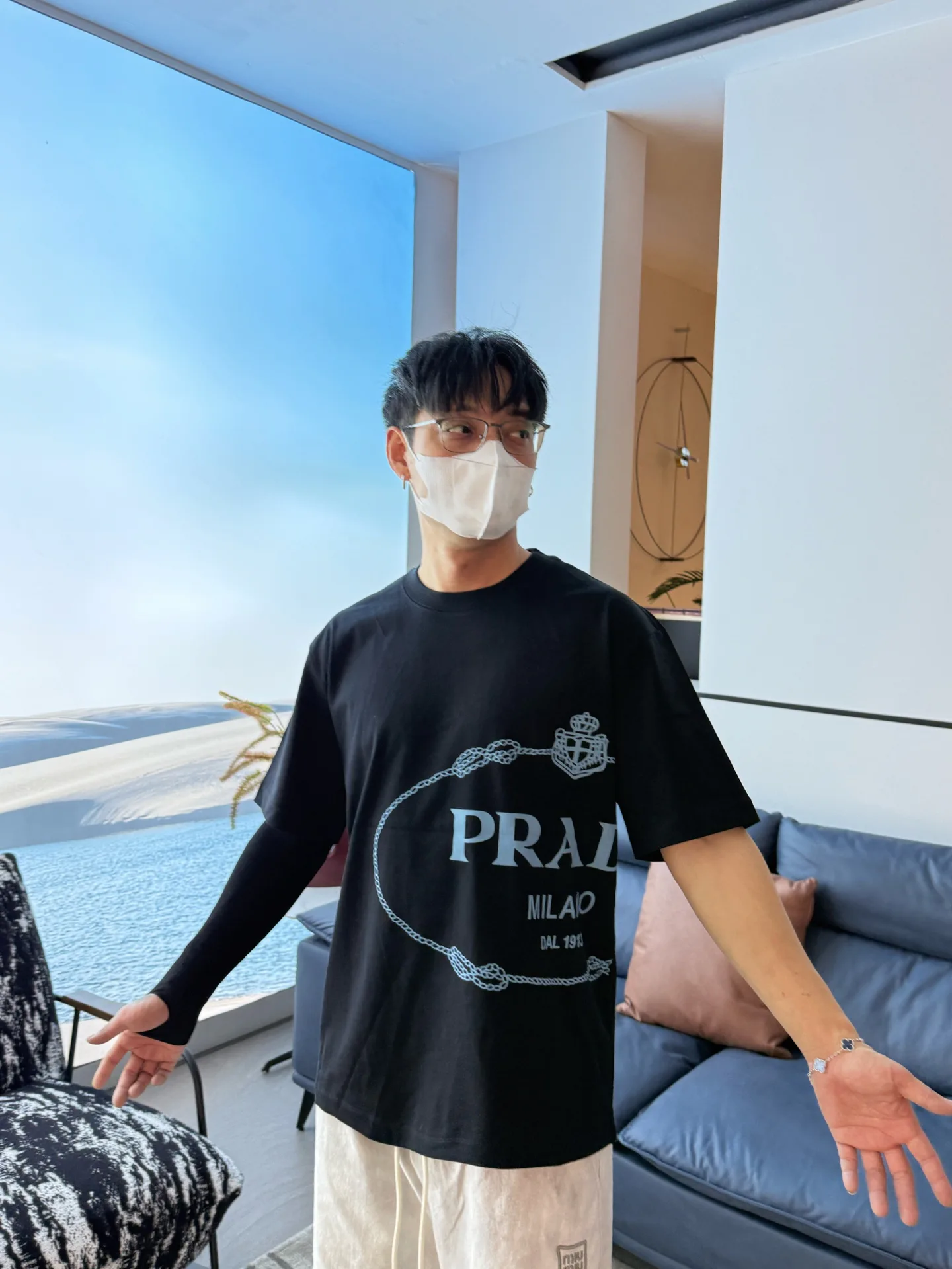 Men's T-Shirts PRADA 17037364