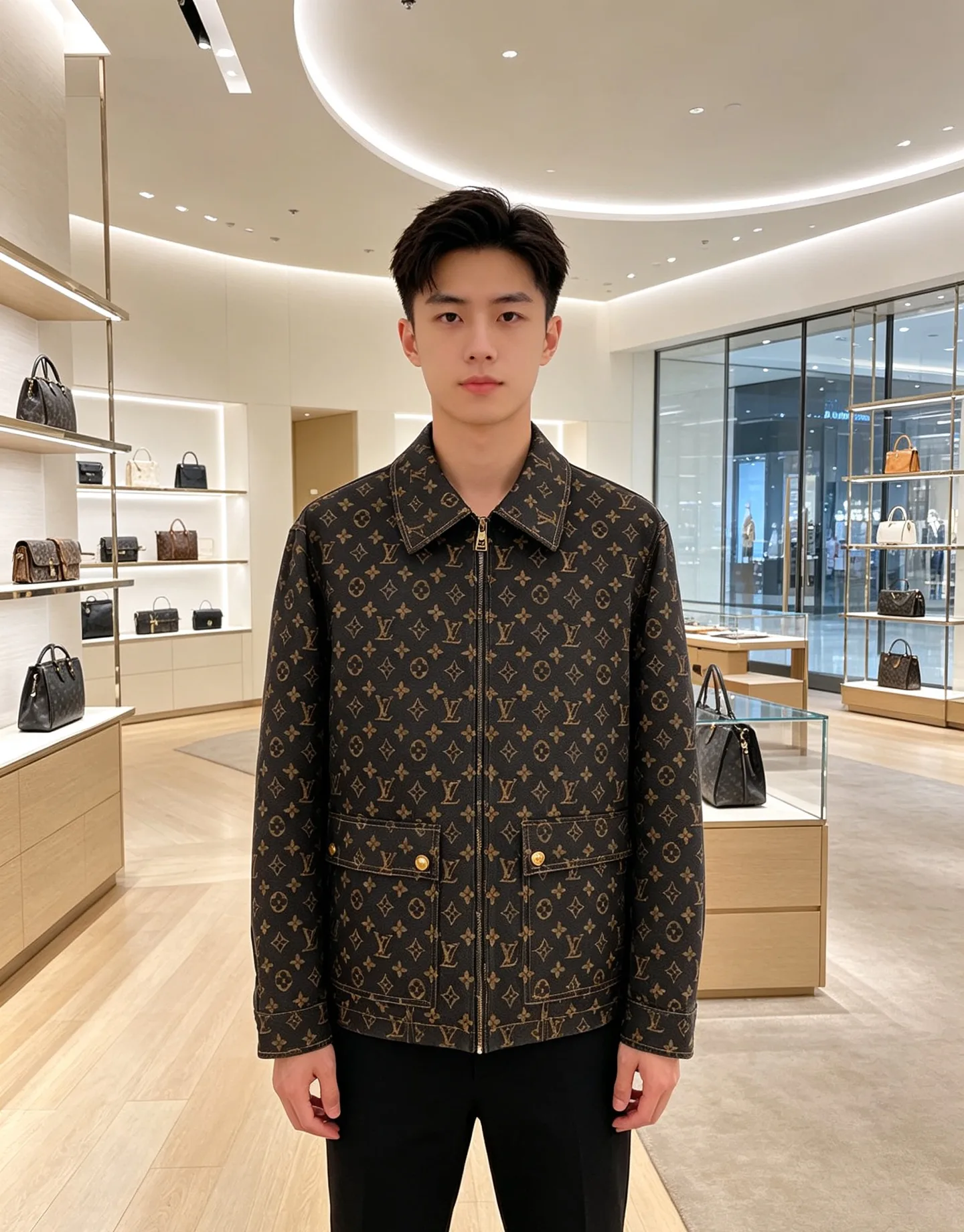 Куртки И Пуховики Мужские Louis Vuitton 18609374