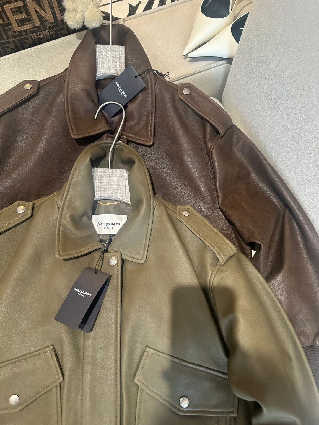 Women's Leather Jackets And Sheepskin Coats SAINT LAURENT 17766373