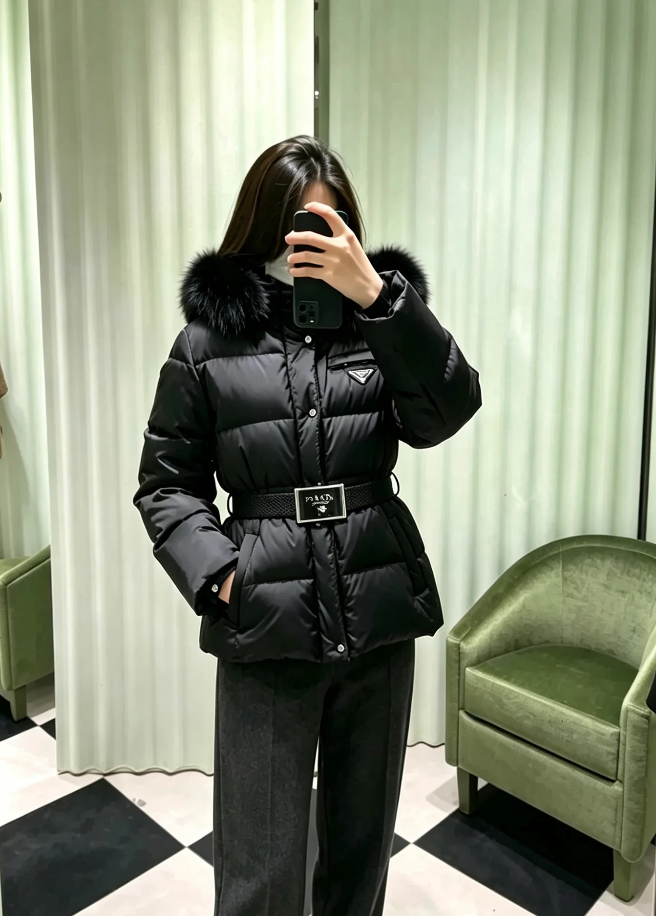 Куртки И Пуховики Женские Prada 18674647
