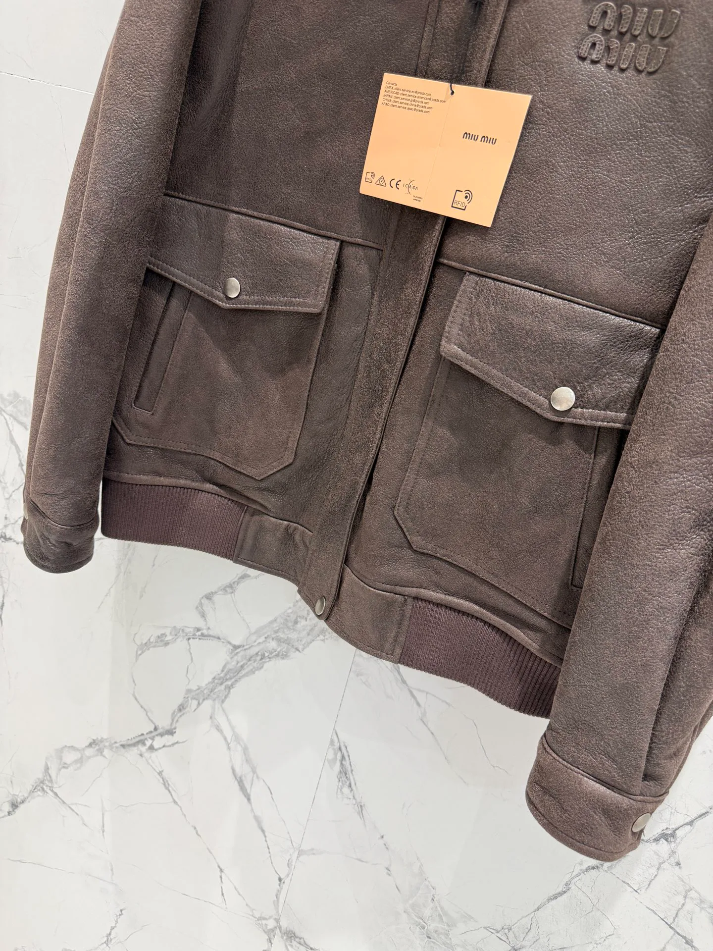 Women's Leather Jackets And Sheepskin Coats MIU MIU 18496043