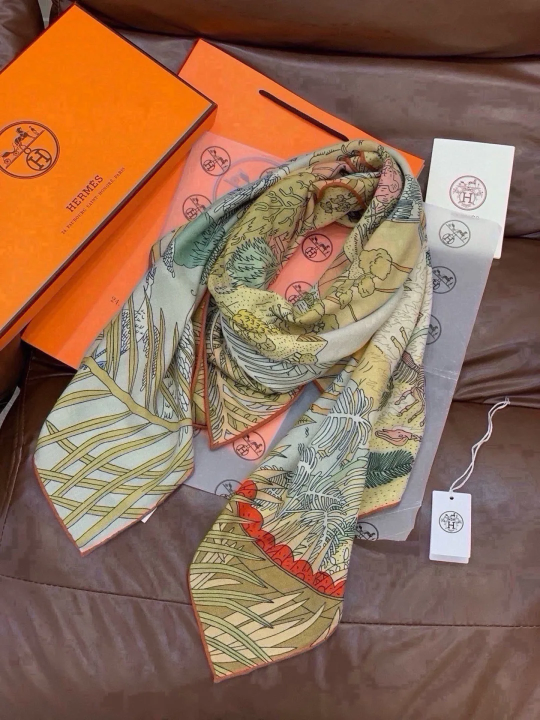 Silk Scarves HERMES 18222611