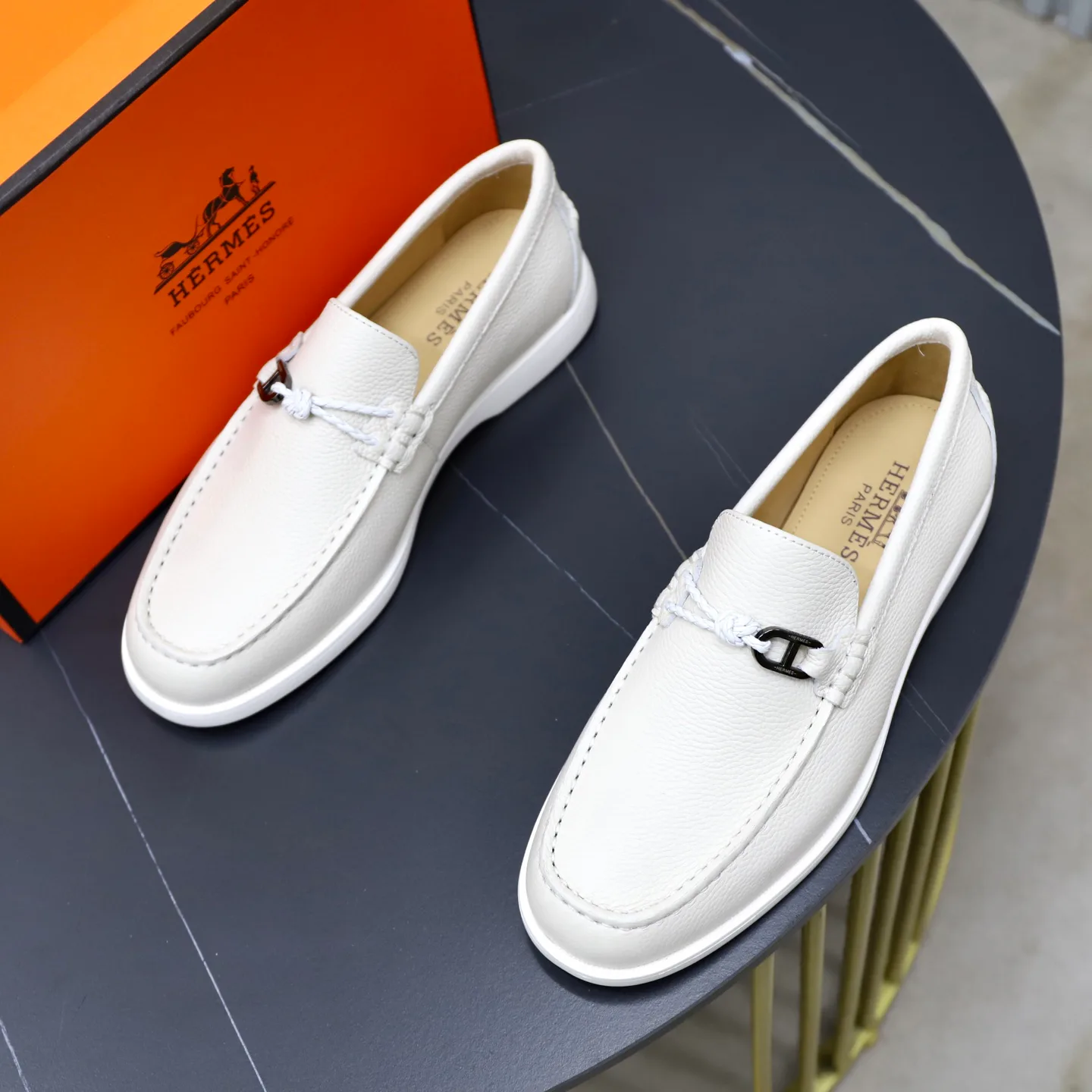 Men's Loafers And Dress Shoes HERMES 18103083