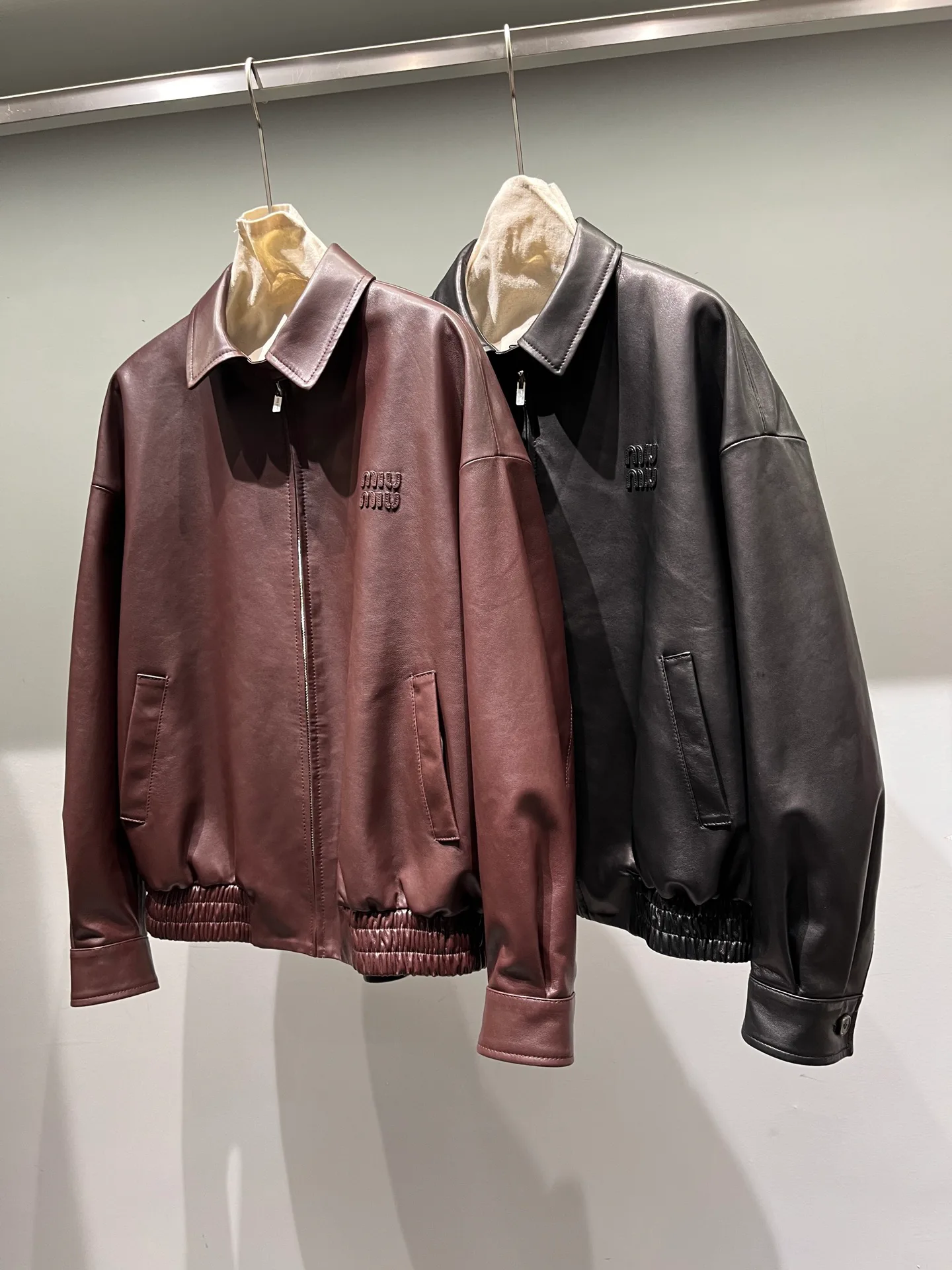 Women's Leather Jackets And Sheepskin Coats MIU MIU 18064822