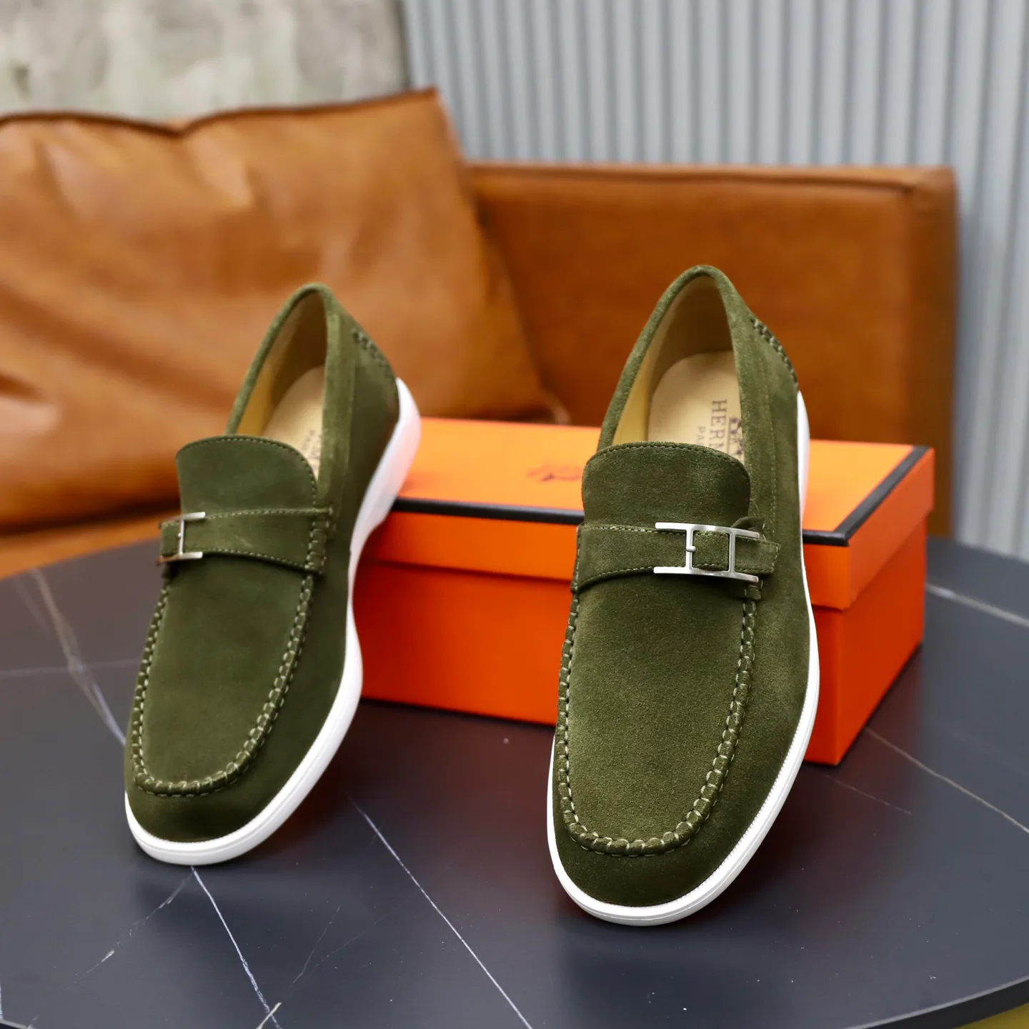 Men's Loafers And Dress Shoes HERMES 17911017