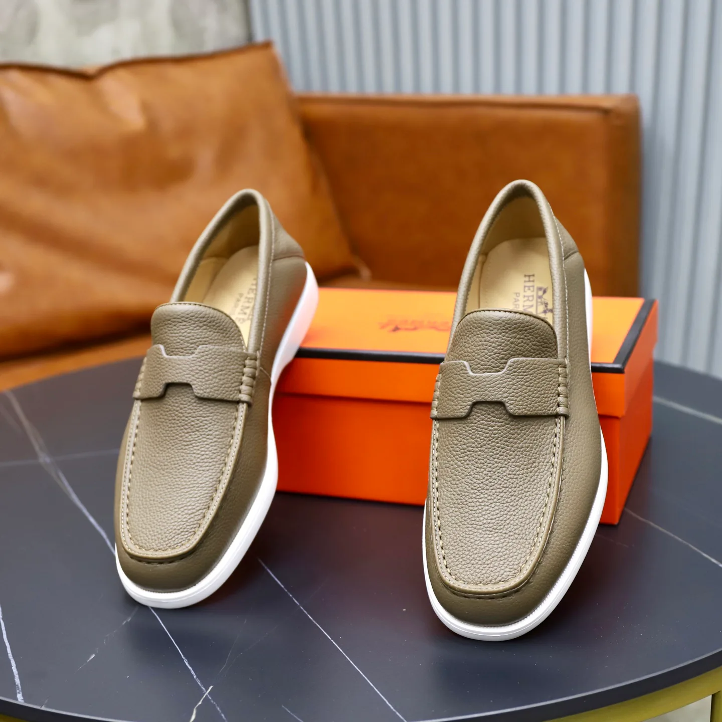 Men's Loafers And Dress Shoes HERMES 18103079