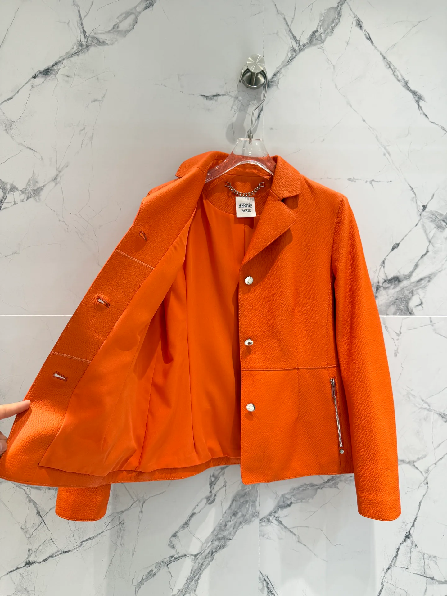Women's Leather Jackets And Sheepskin Coats HERMES 17823586