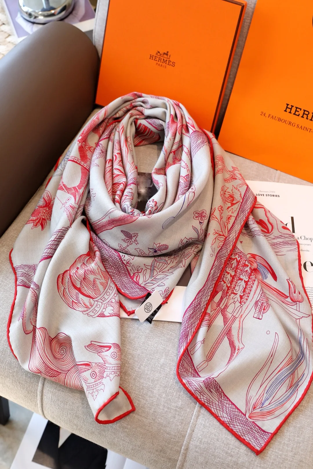 Silk Scarves HERMES 18093506