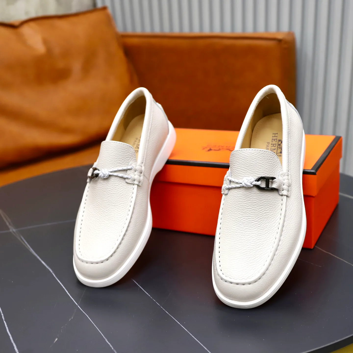 Men's Loafers And Dress Shoes HERMES 18103083