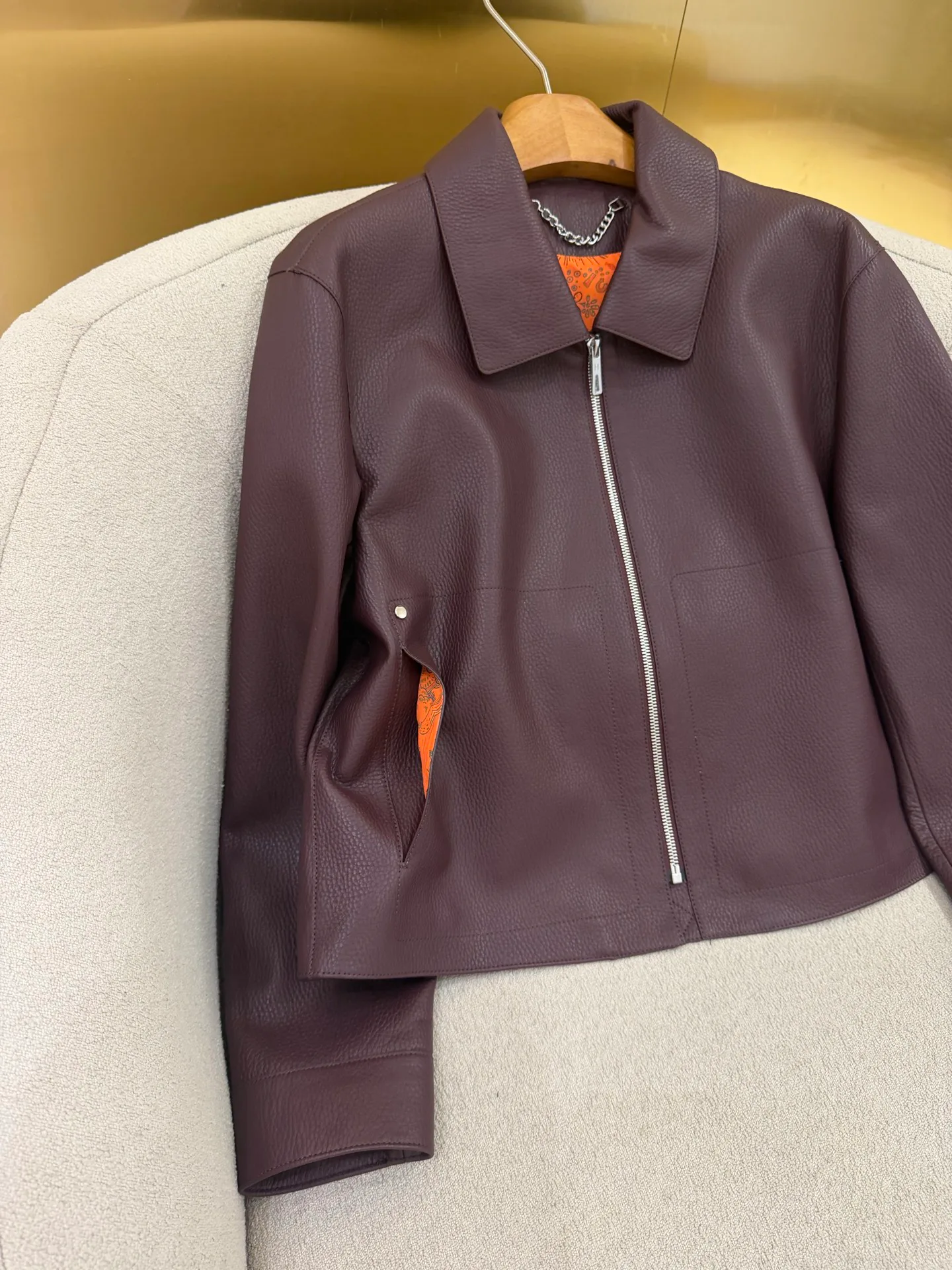 Women's Leather Jackets And Sheepskin Coats HERMES 17802393