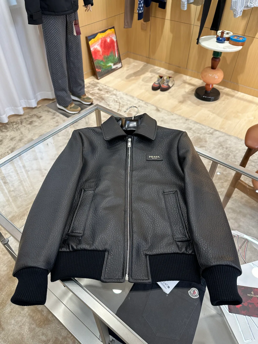 Men's Leather Jackets And Sheepskin Coats PRADA 18558592