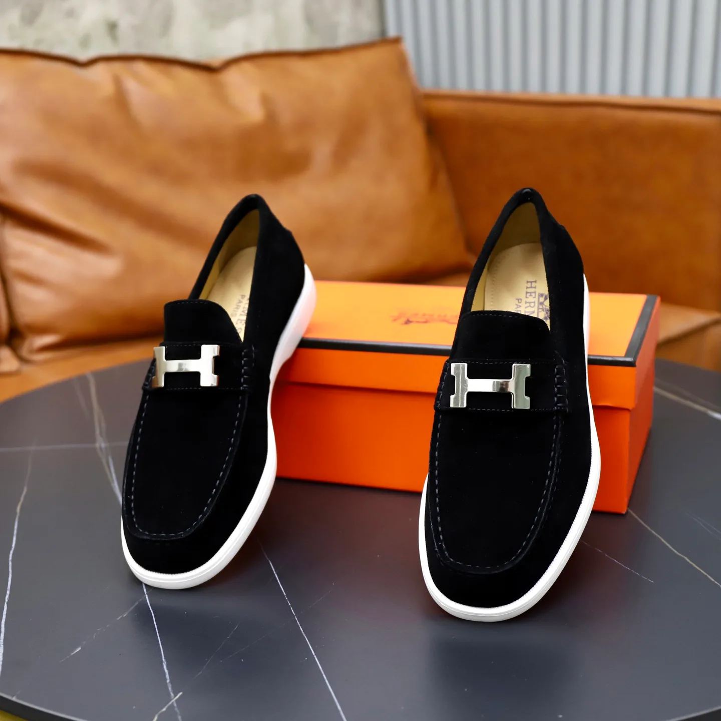 Men's Loafers And Dress Shoes HERMES 17911022