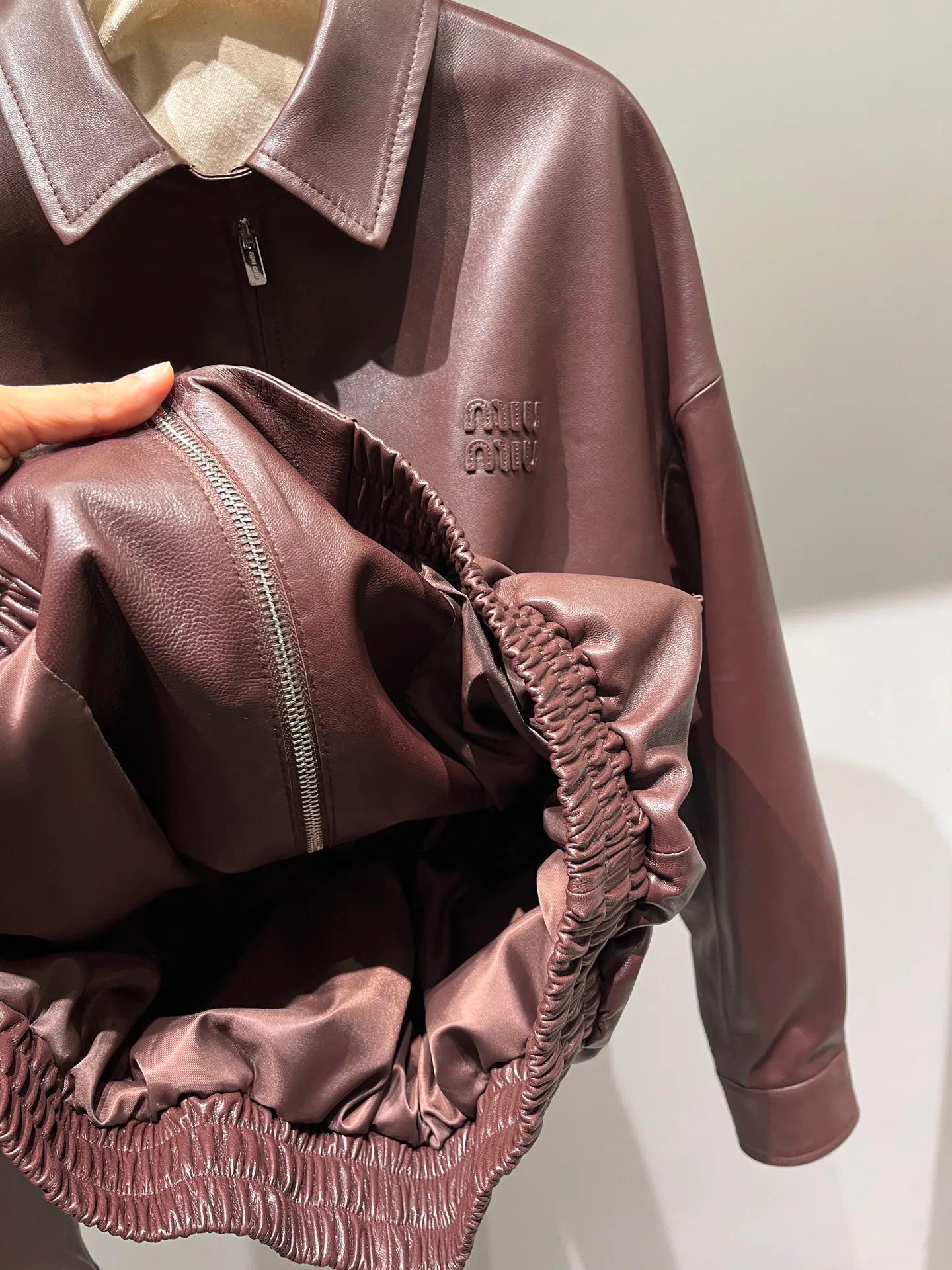 Women's Leather Jackets And Sheepskin Coats MIU MIU 18064822