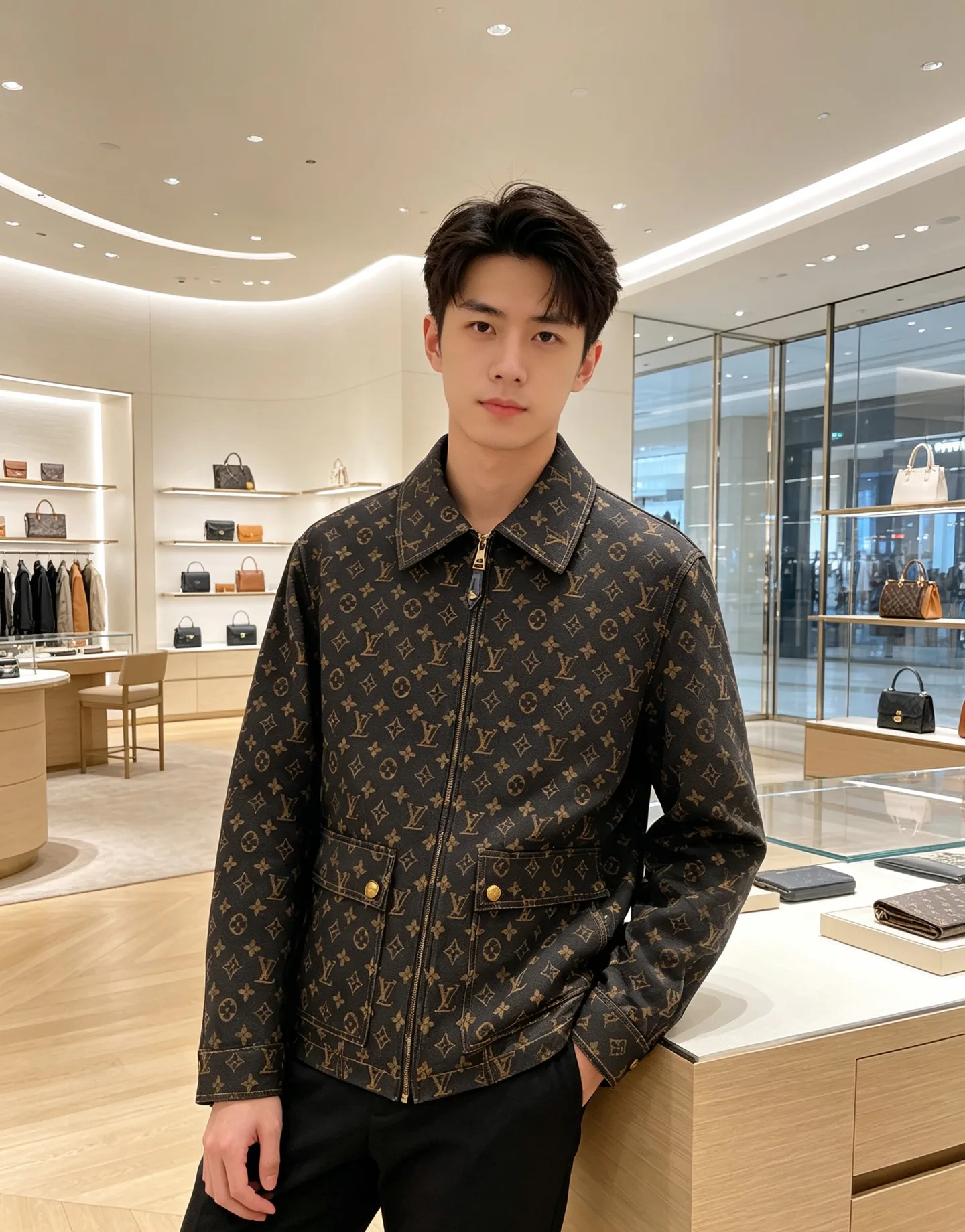 Куртки И Пуховики Мужские Louis Vuitton 18609374