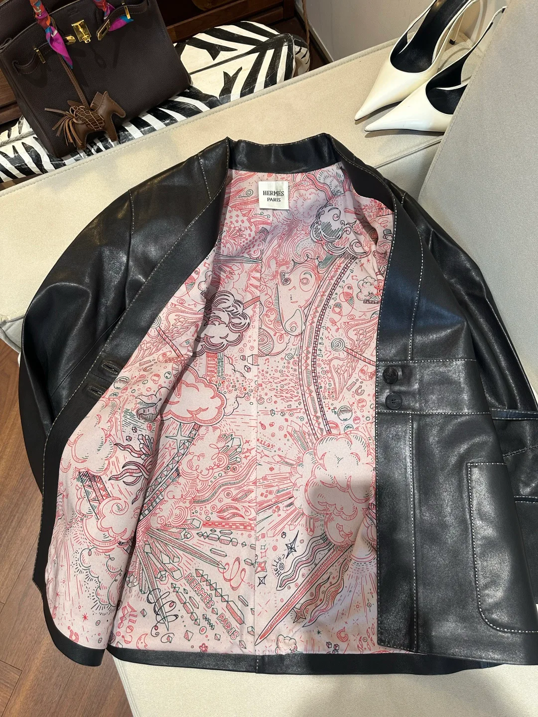 Women's Leather Jackets And Sheepskin Coats HERMES 17766349