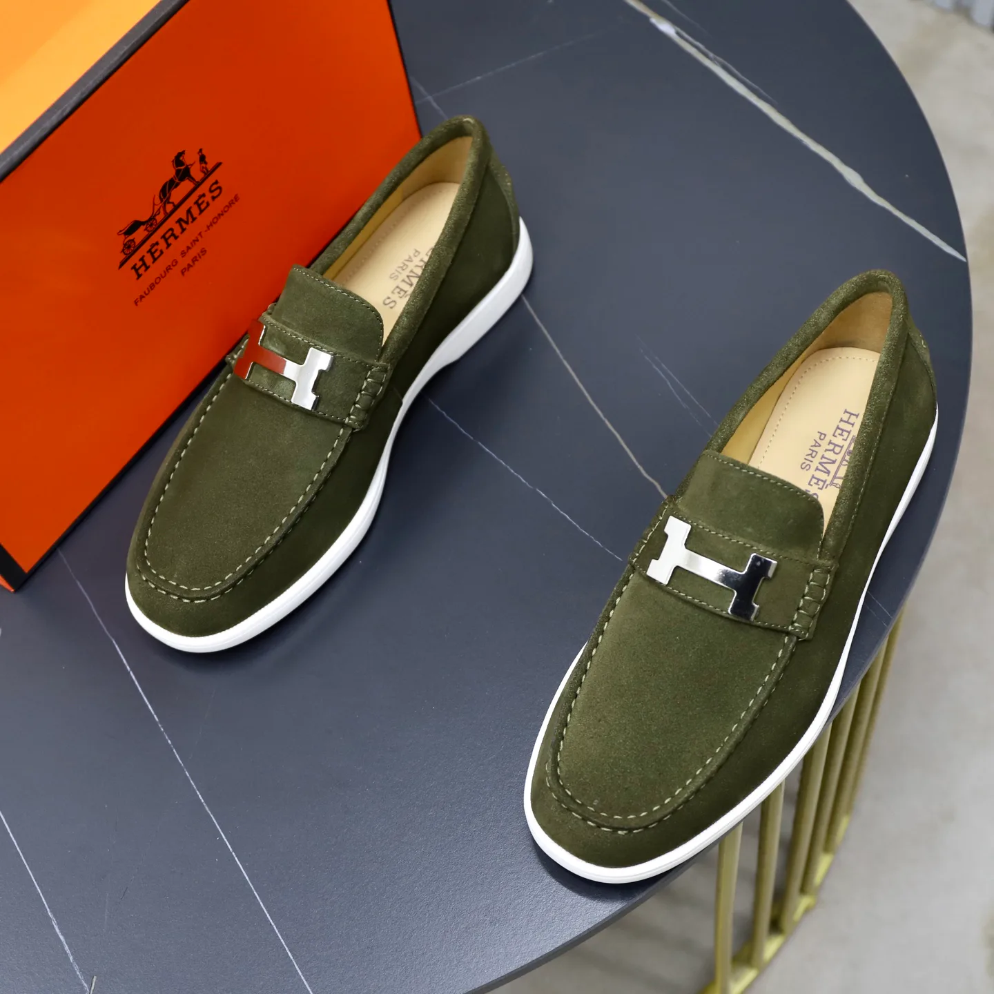 Men's Loafers And Dress Shoes HERMES 18103104