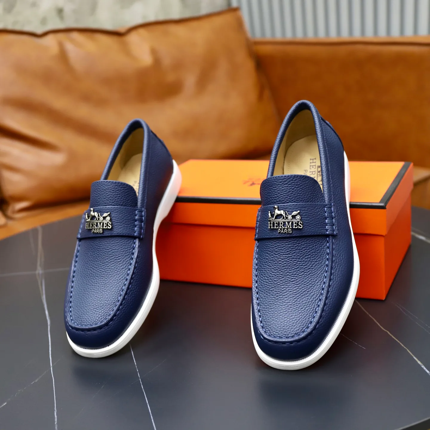 Men's Loafers And Dress Shoes HERMES 17911031