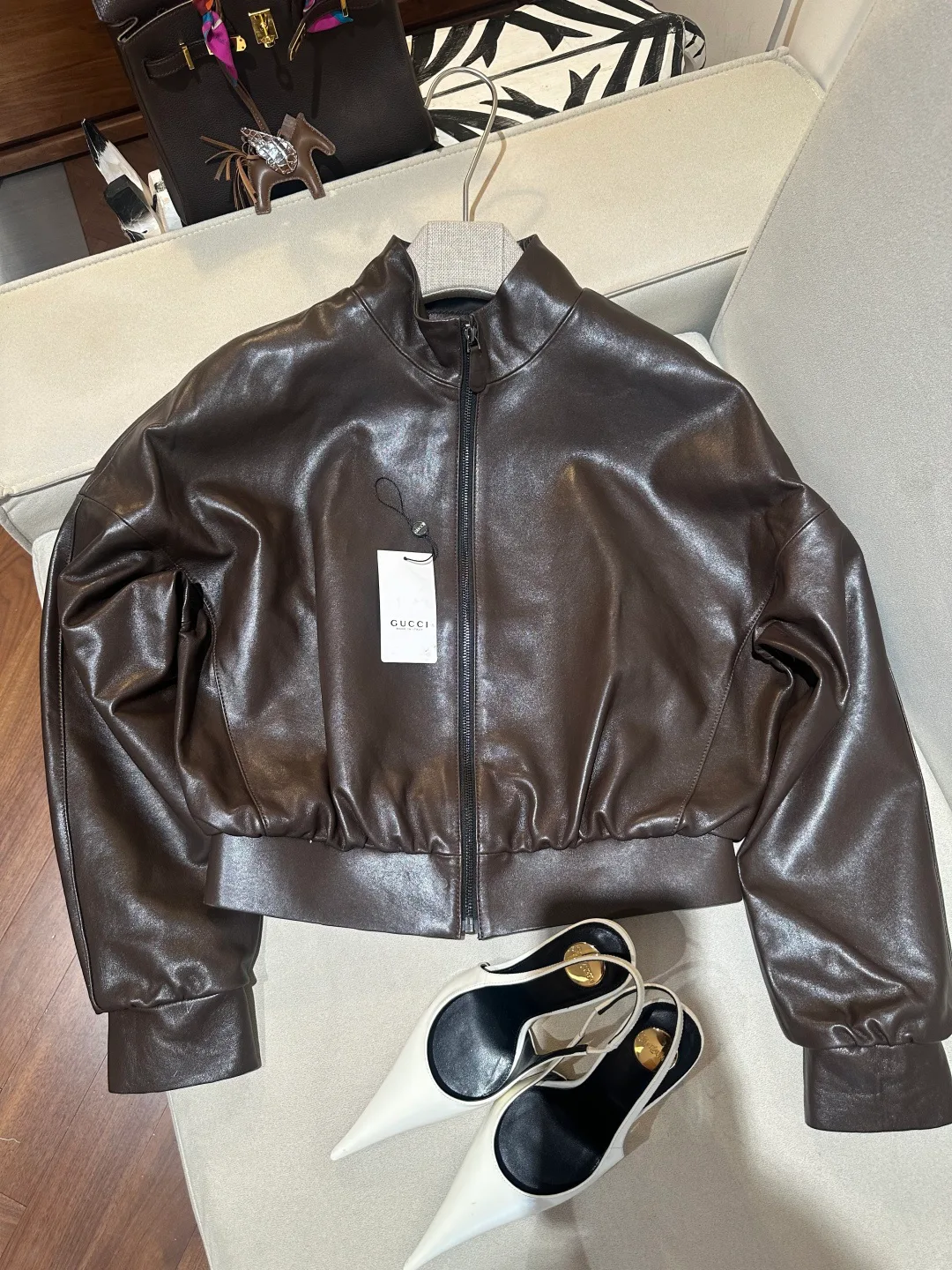 Women's Leather Jackets And Sheepskin Coats GUCCI 17214496