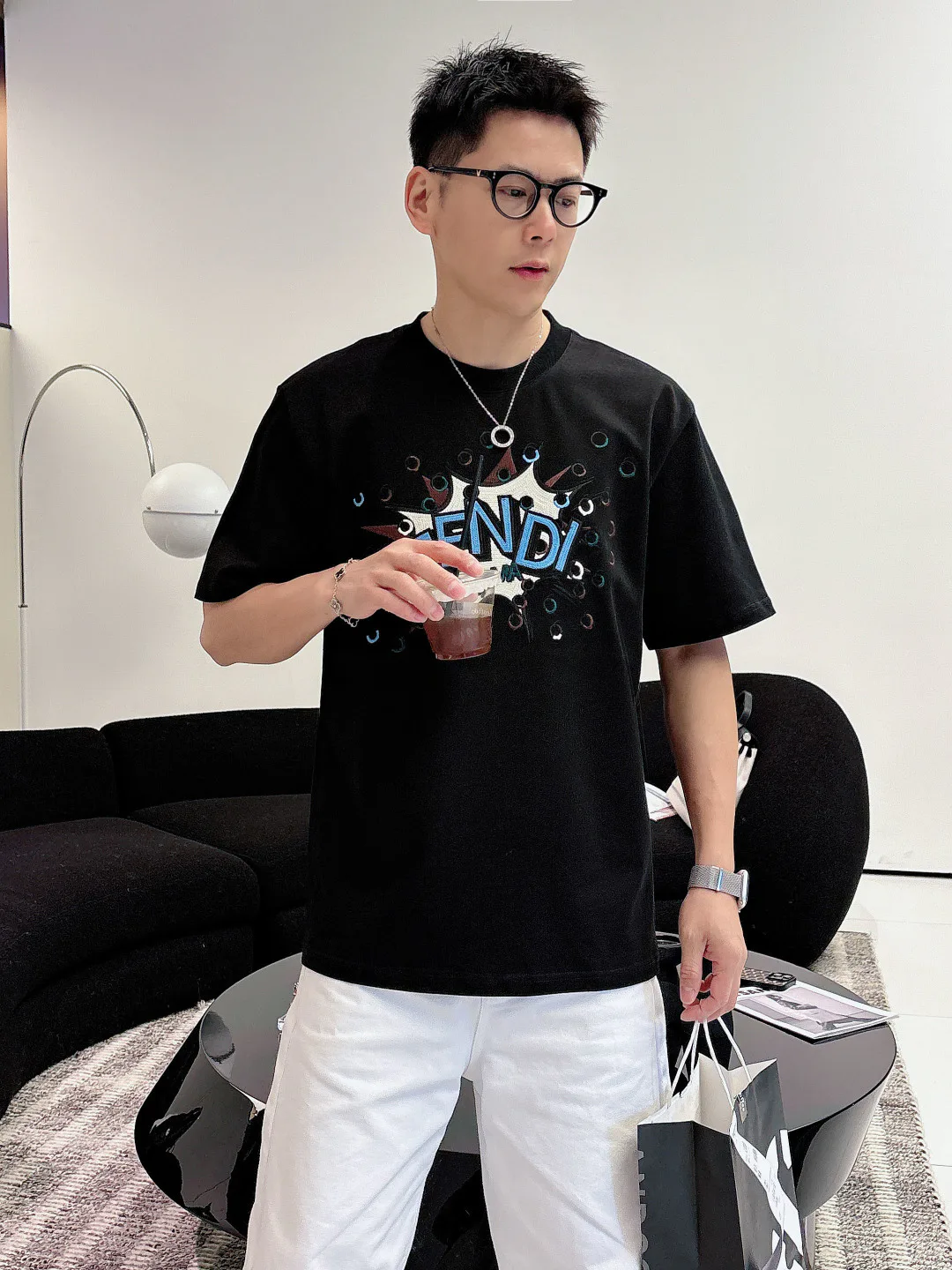 Men's T-Shirts FENDI 17349053