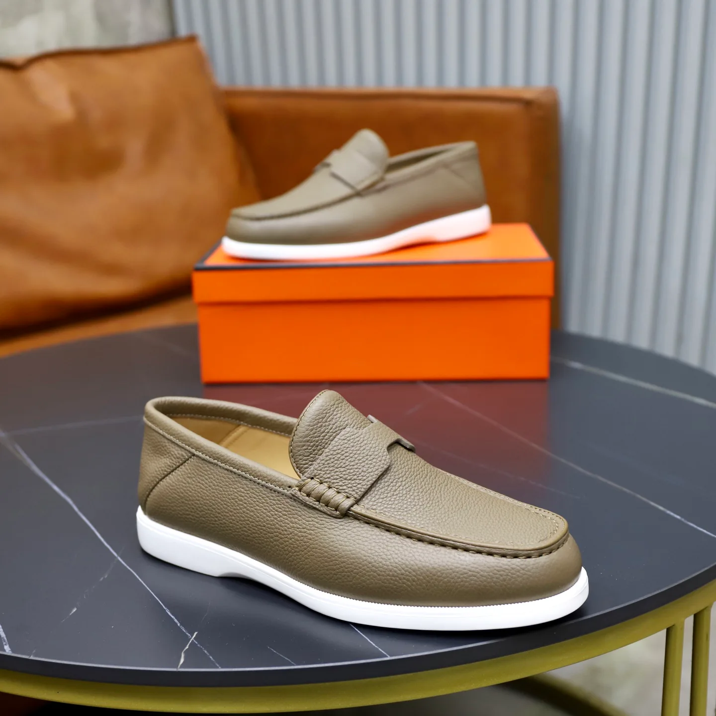 Men's Loafers And Dress Shoes HERMES 18103079