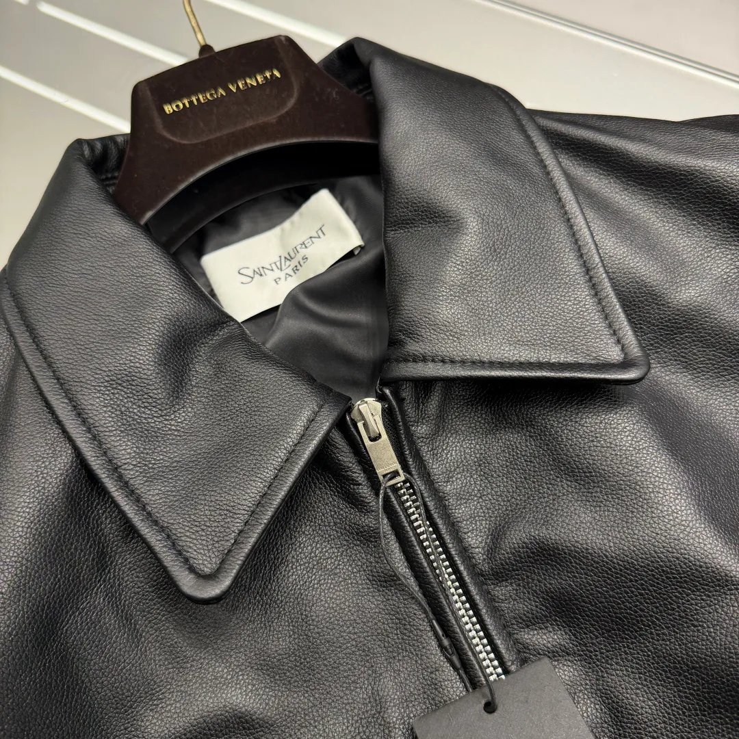 Кожаные Куртки И Дублёнки Мужские Saint Laurent 18578942