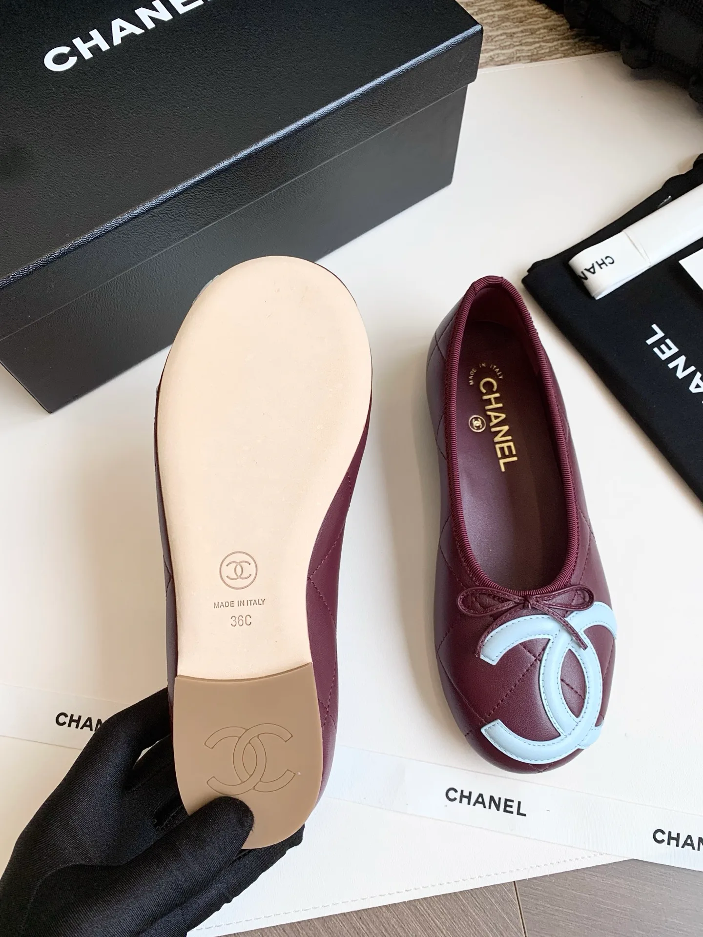 Women's Ballet Flats CHANEL 17990375