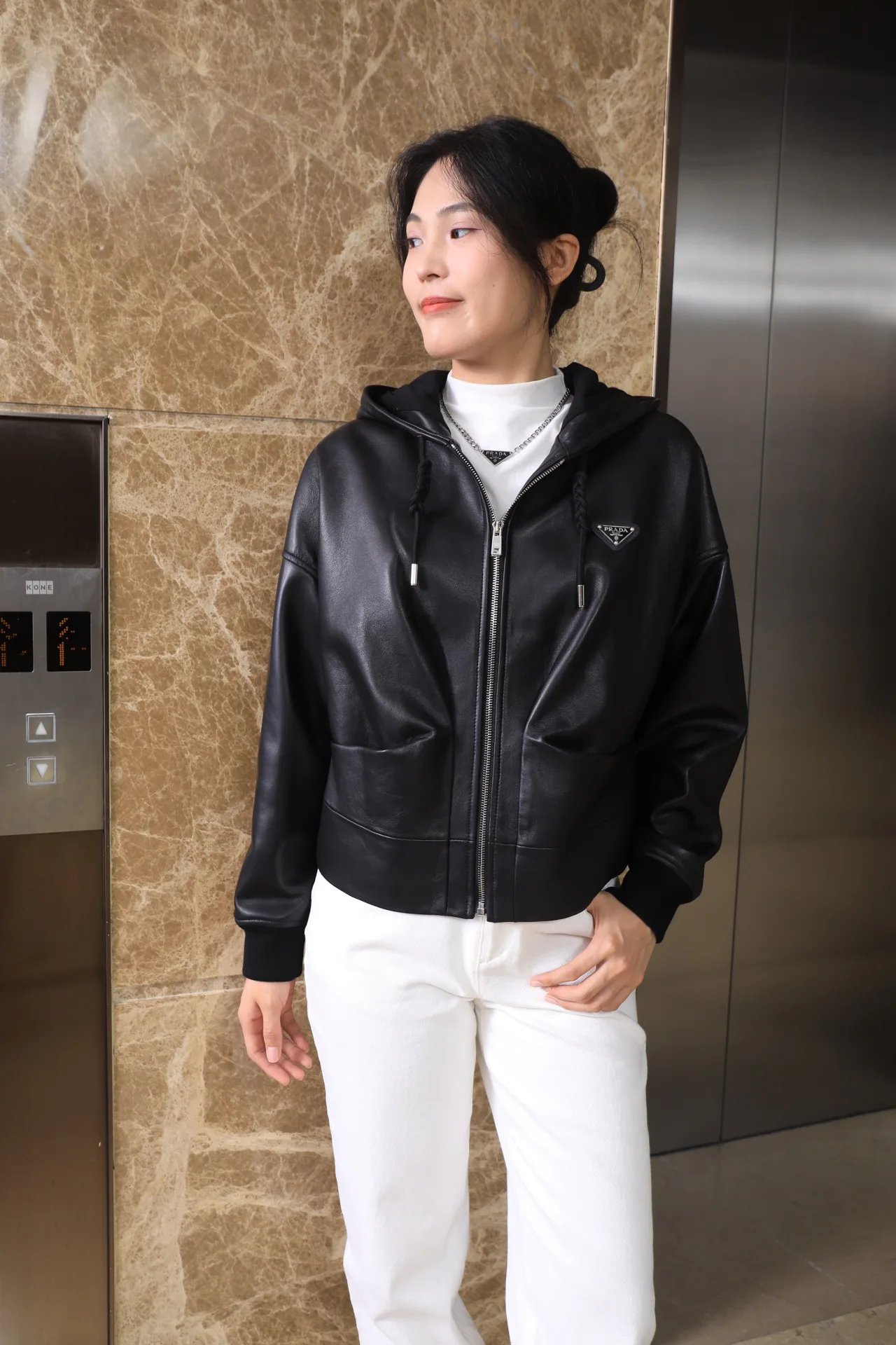Women's Leather Jackets And Sheepskin Coats PRADA 17936261