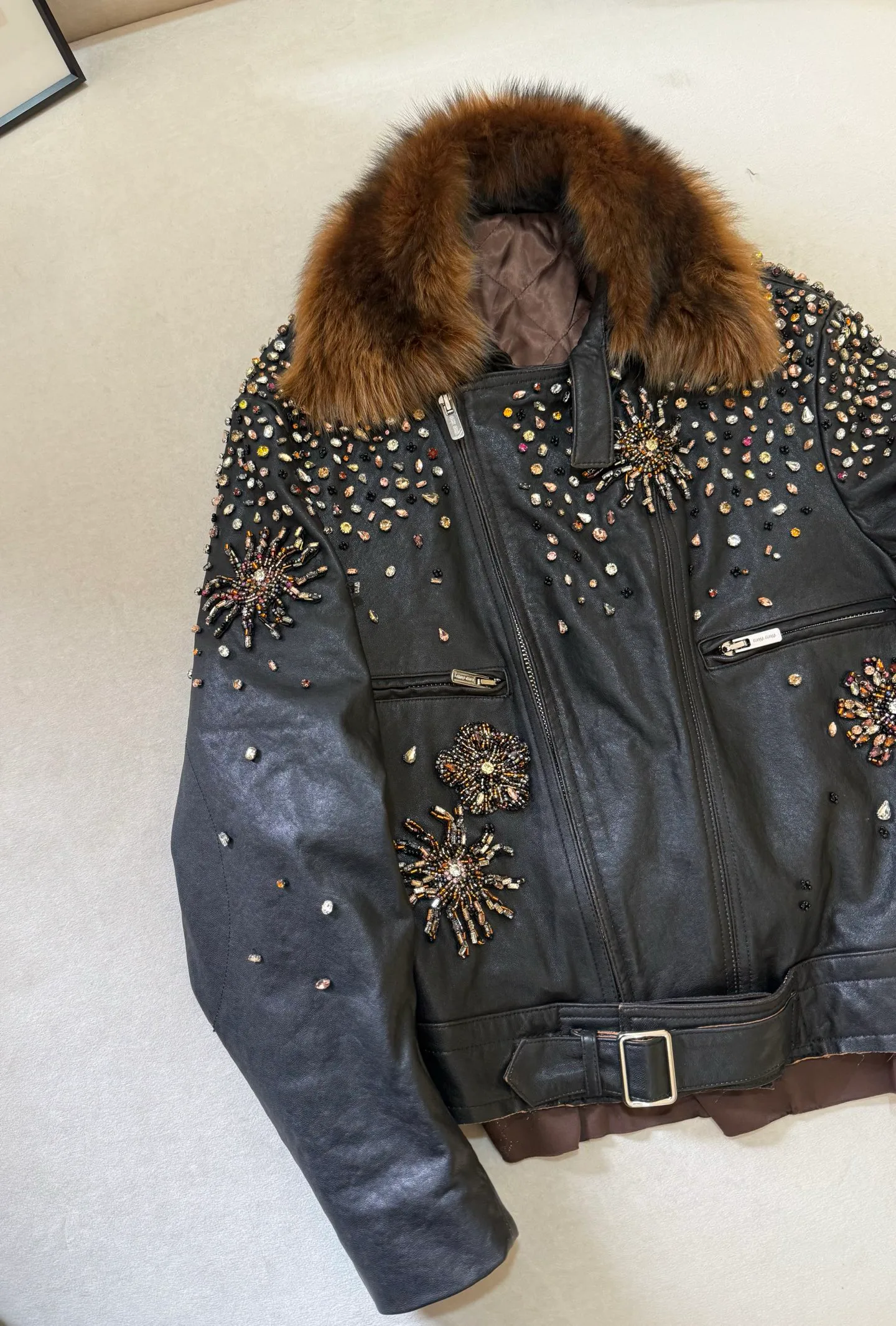 Women's Leather Jackets And Sheepskin Coats MIU MIU 18151046