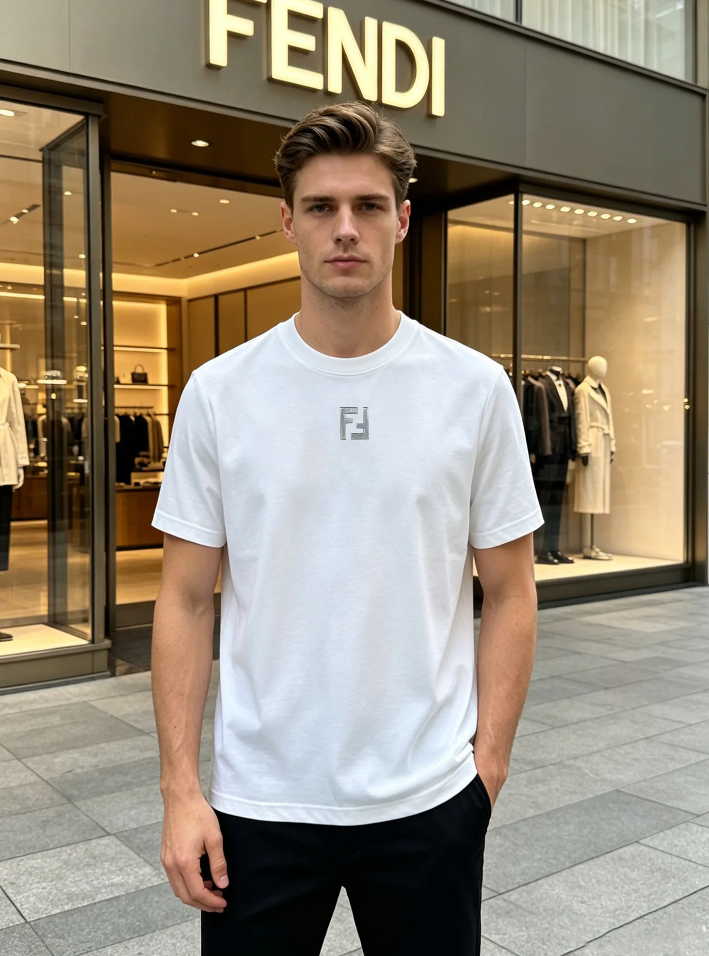 Men's T-Shirts FENDI 17099758