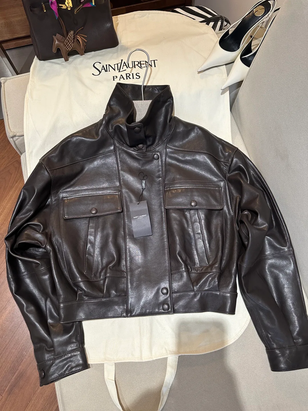 Women's Leather Jackets And Sheepskin Coats SAINT LAURENT 18040518