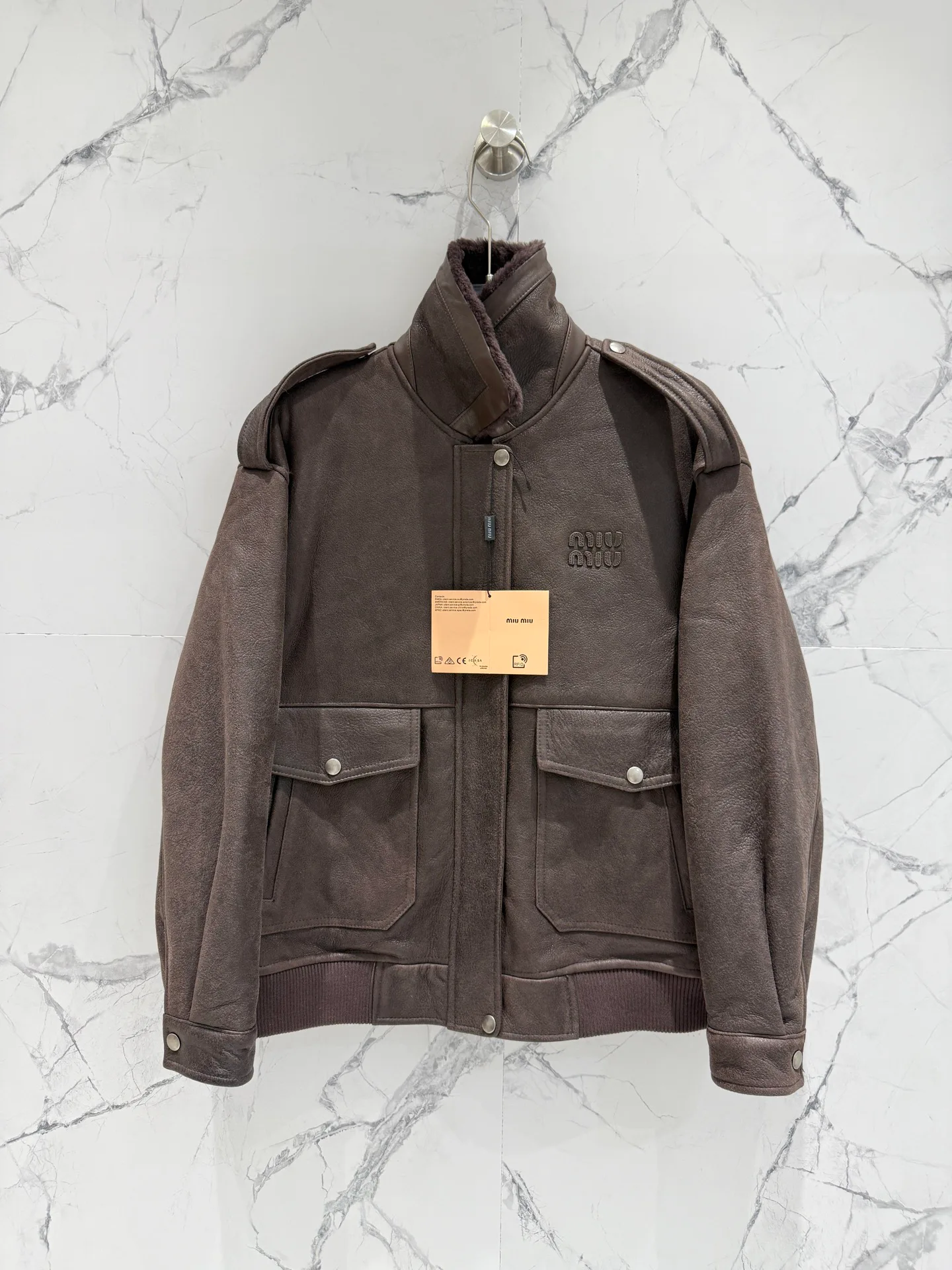 Women's Leather Jackets And Sheepskin Coats MIU MIU 18496043