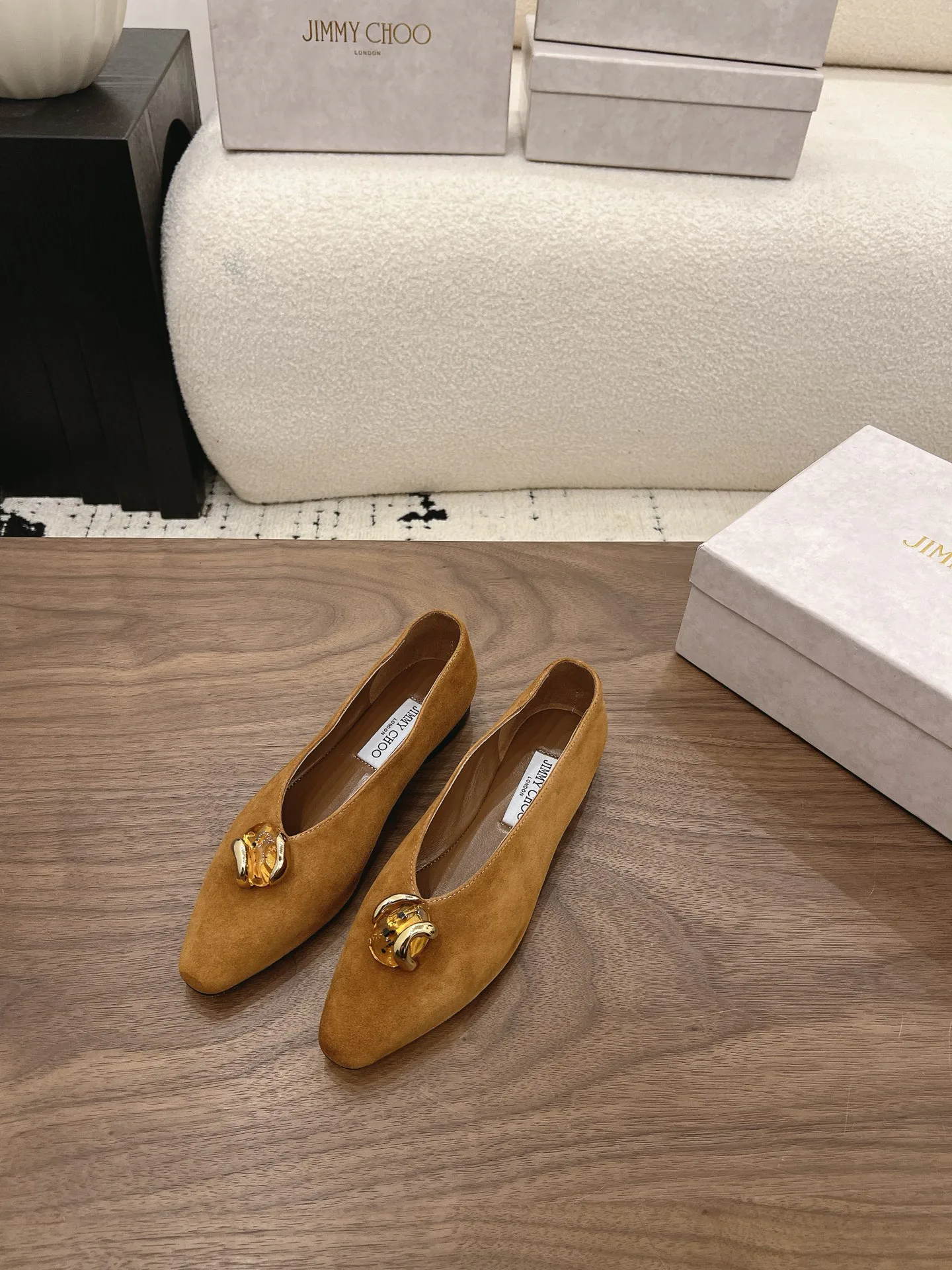 Women's Ballet Flats JIMMY CHOO 17163348