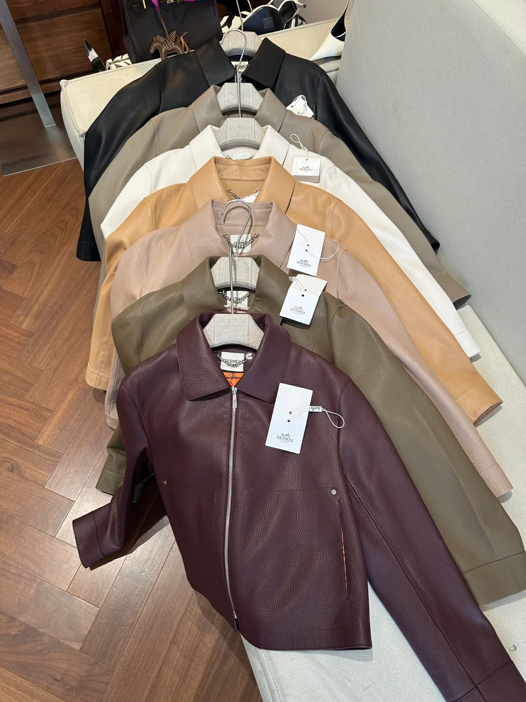Women's Leather Jackets And Sheepskin Coats HERMES 18312605