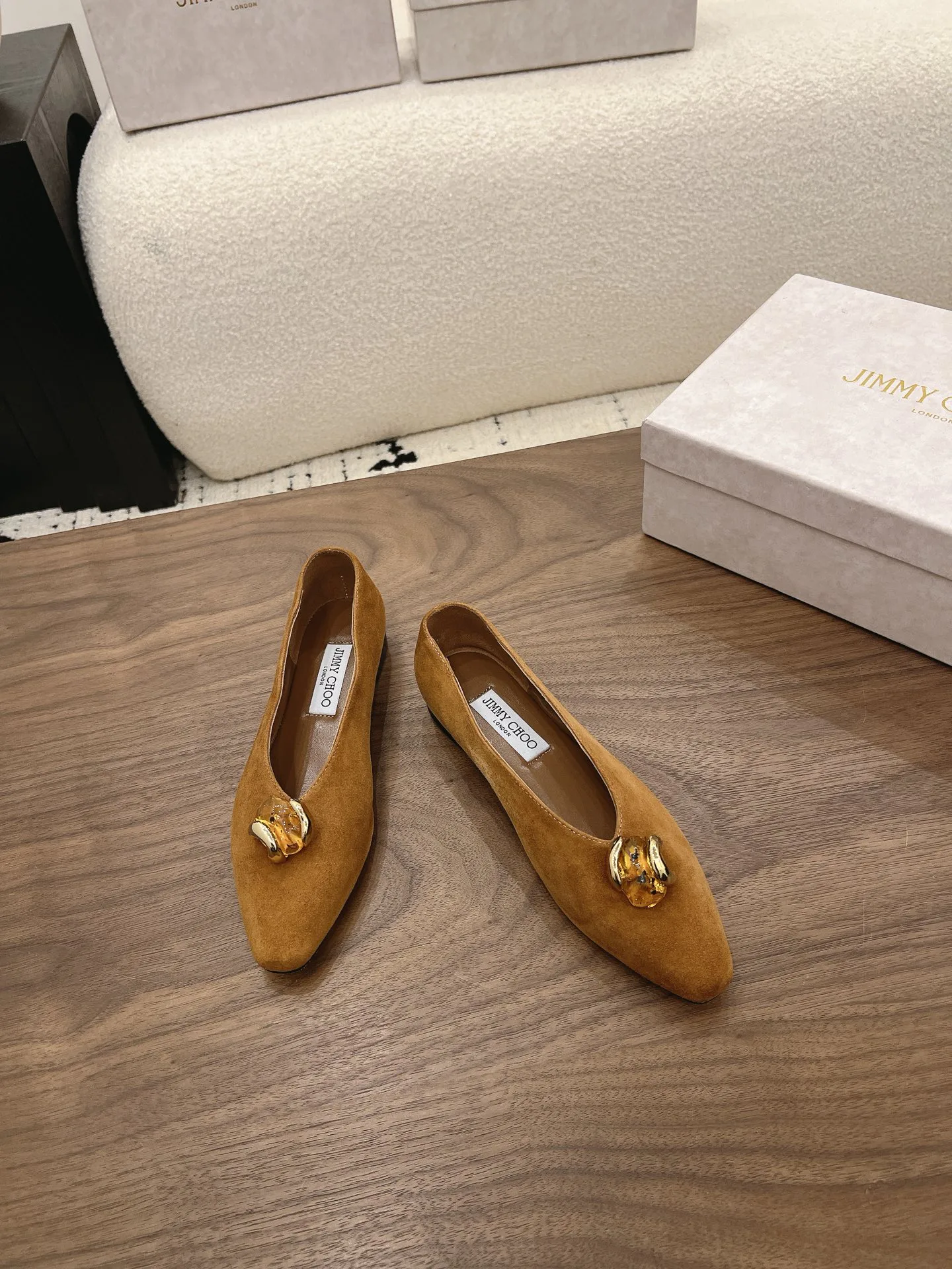 Women's Ballet Flats JIMMY CHOO 17163348