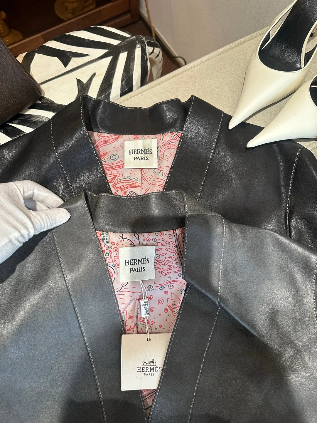 Women's Leather Jackets And Sheepskin Coats HERMES 17766349