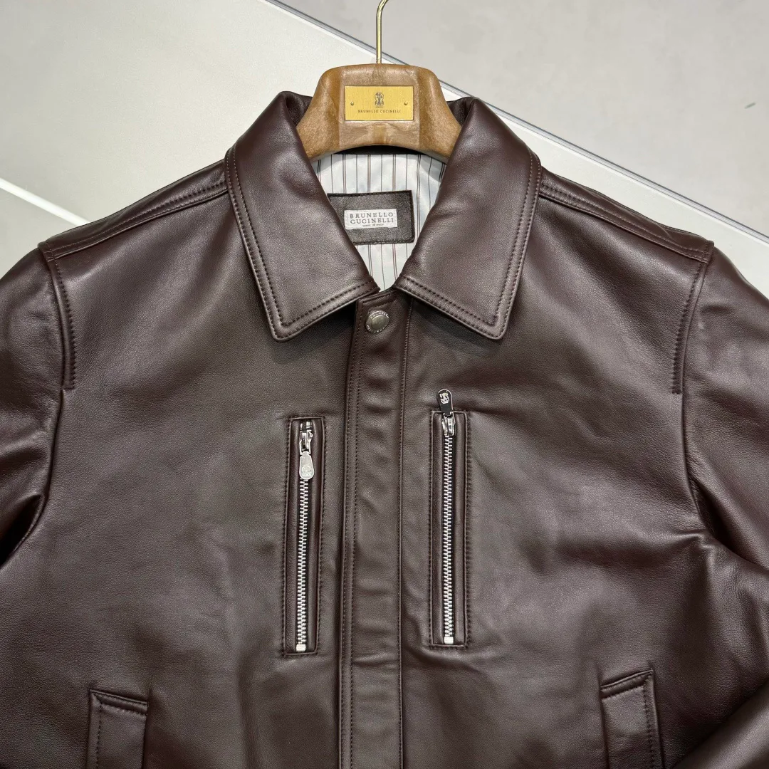 Men's Leather Jackets And Sheepskin Coats BRUNELLO CUCINELLI 17329879