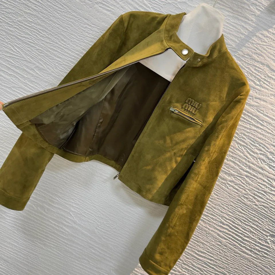 Women's Leather Jackets And Sheepskin Coats MIU MIU 17733467