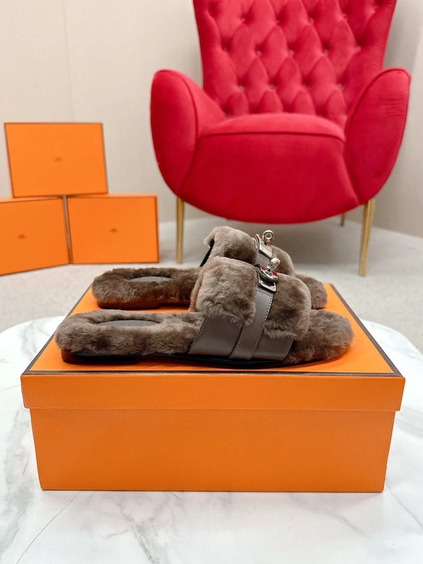 Women's Slippers HERMES 18235651